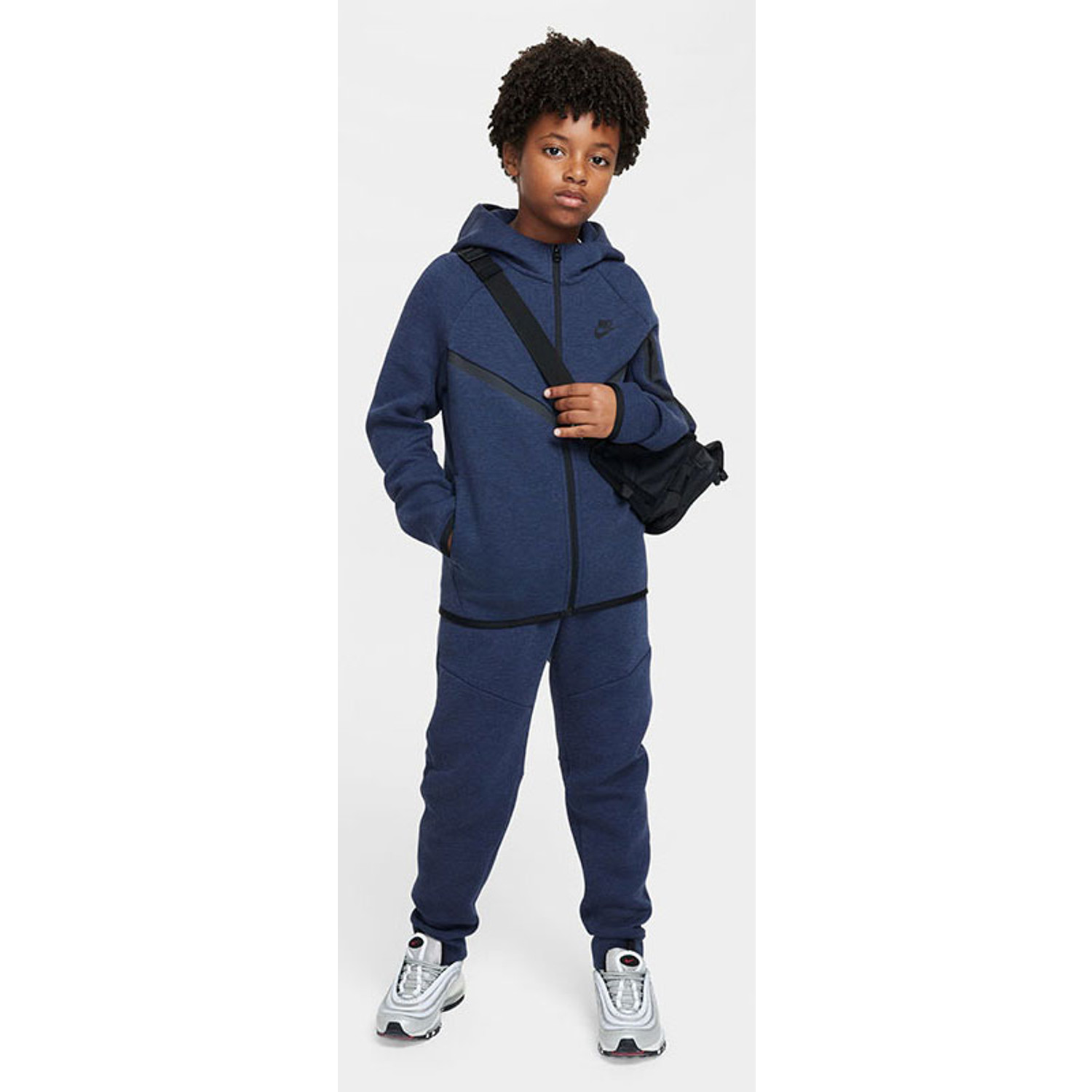 blue nike tech fleece tracksuit
