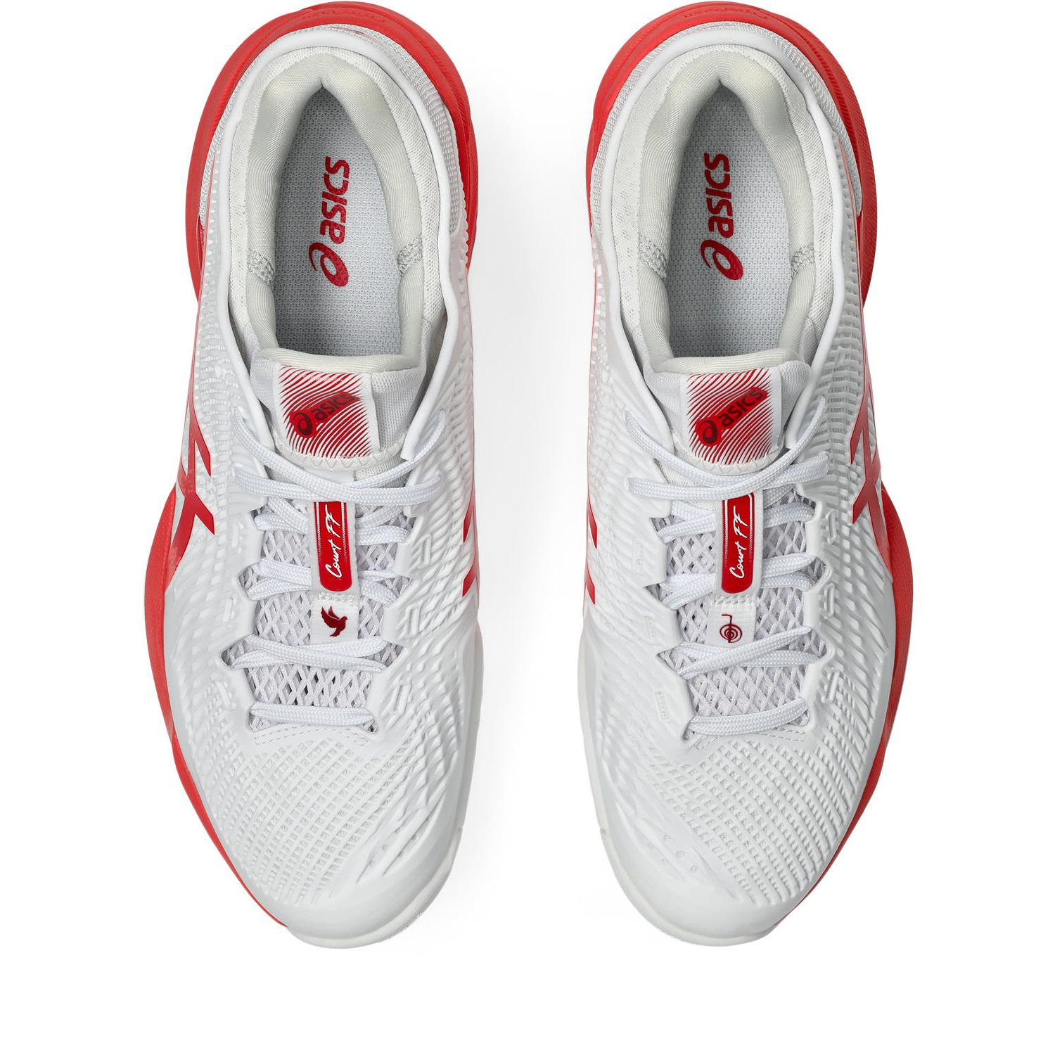 asics アシックスのC3-JFパールホワイト×ワインレッド ASICS Court FF 3 'Antique Red' 1041A370-600
