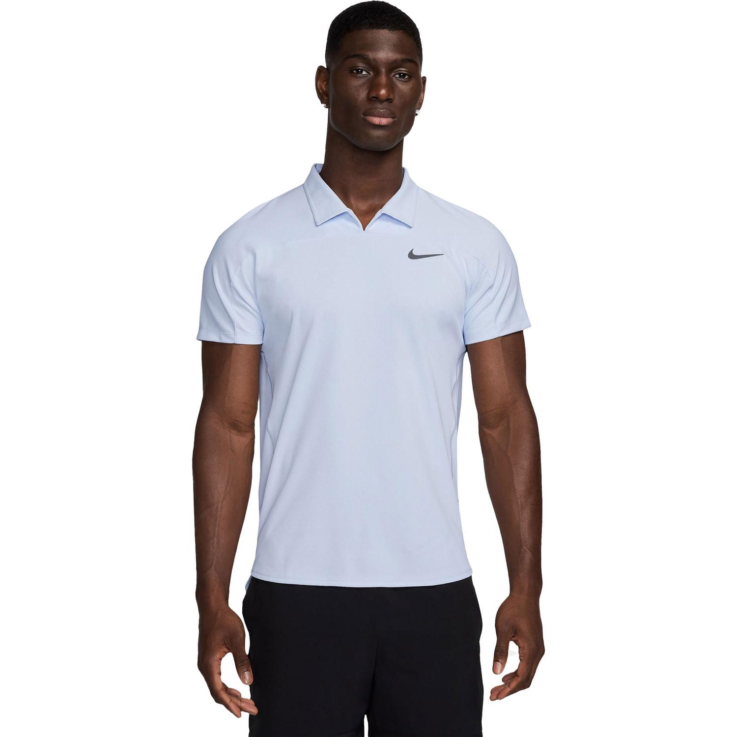 Nike Court Advantage Polo - White/Black | Midwest Racquet Sports