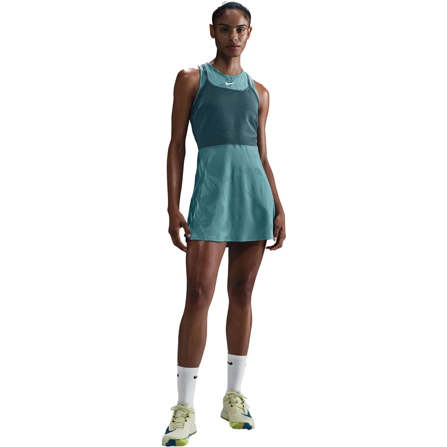 green emerald velvet dress Nike Court Dri-Fit Slam Dress Women-Black main image 1