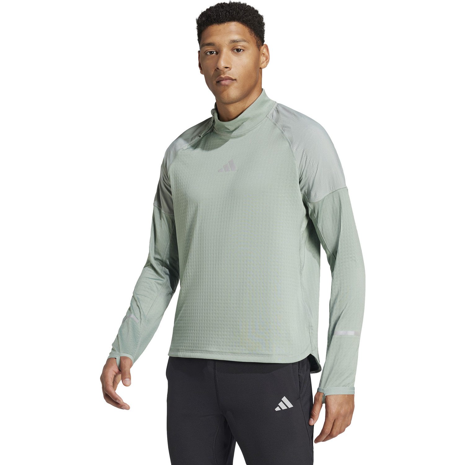 adidas Ultimate 1 2 Zip Longsleeve Heren Runningdirect