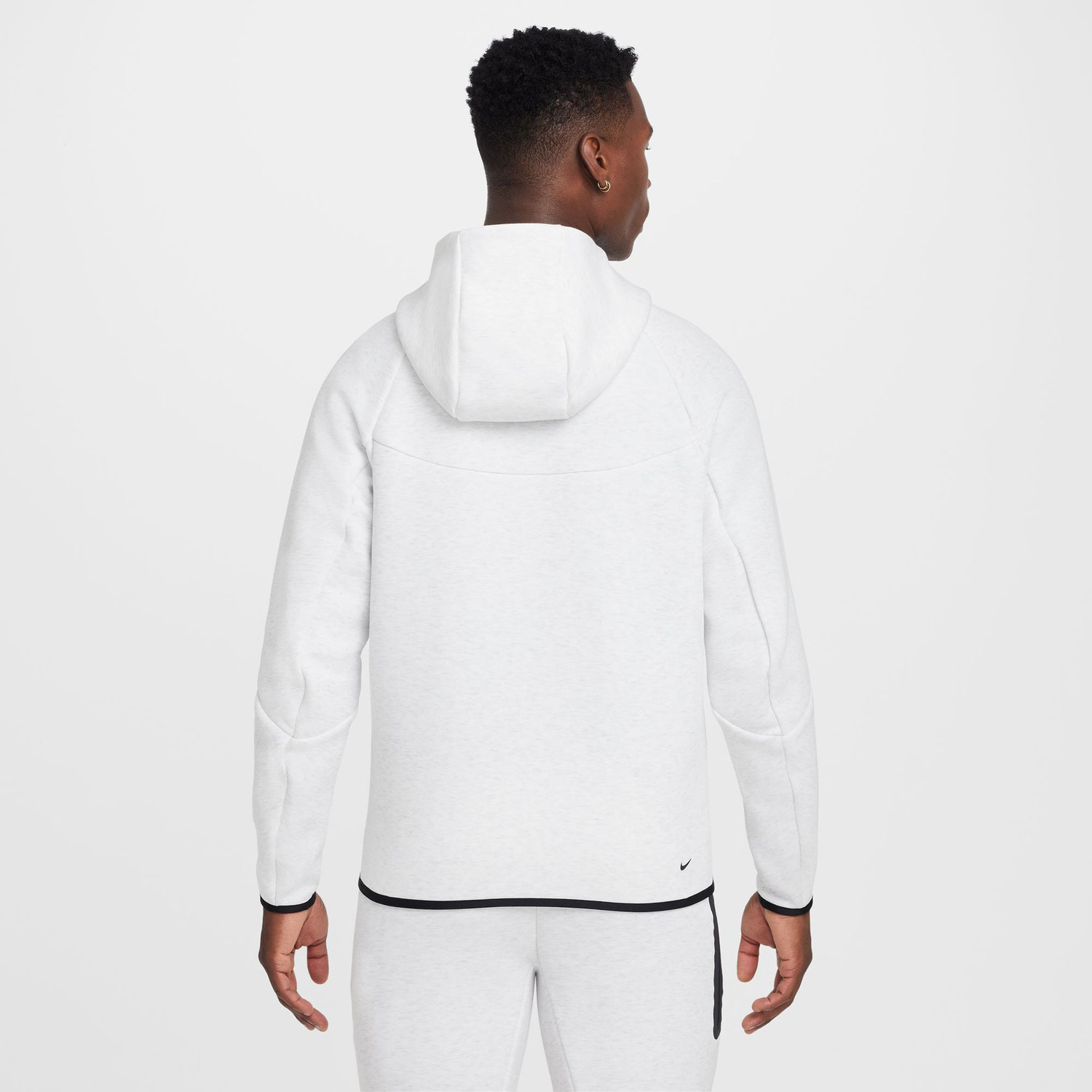 メンズウェア TFW49 FLEECE JACKET WHITE L NWT MEN'S NIKE TECH FULL-ZIP FLEECE WINDRUNNER Light Orewood