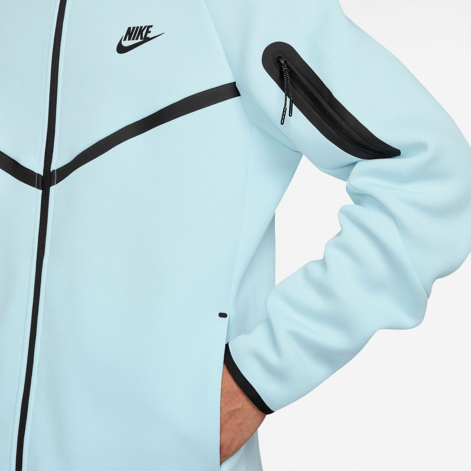 stone blue nike hoodie