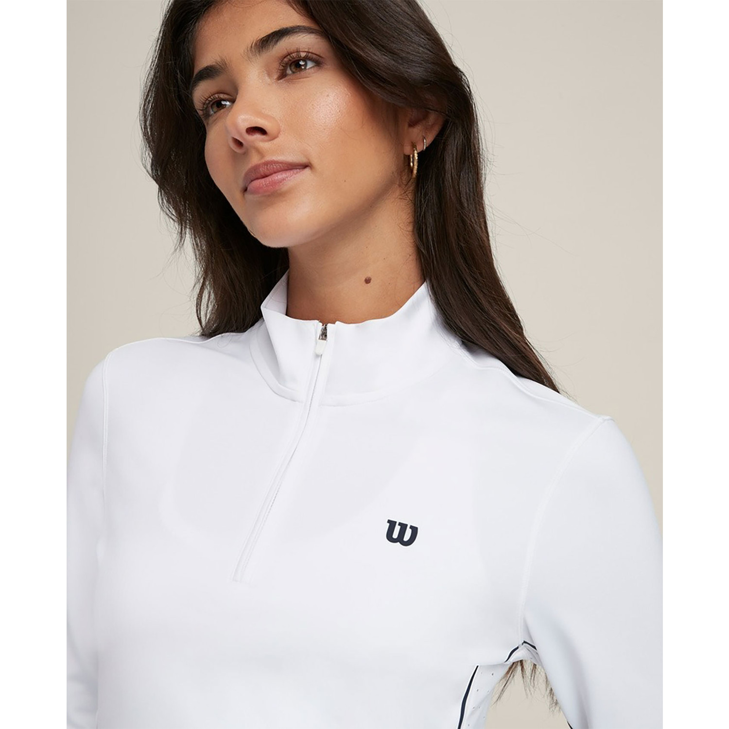 Wilson Brentwoord Half Zip Longsleeve » TennisDirect.nl