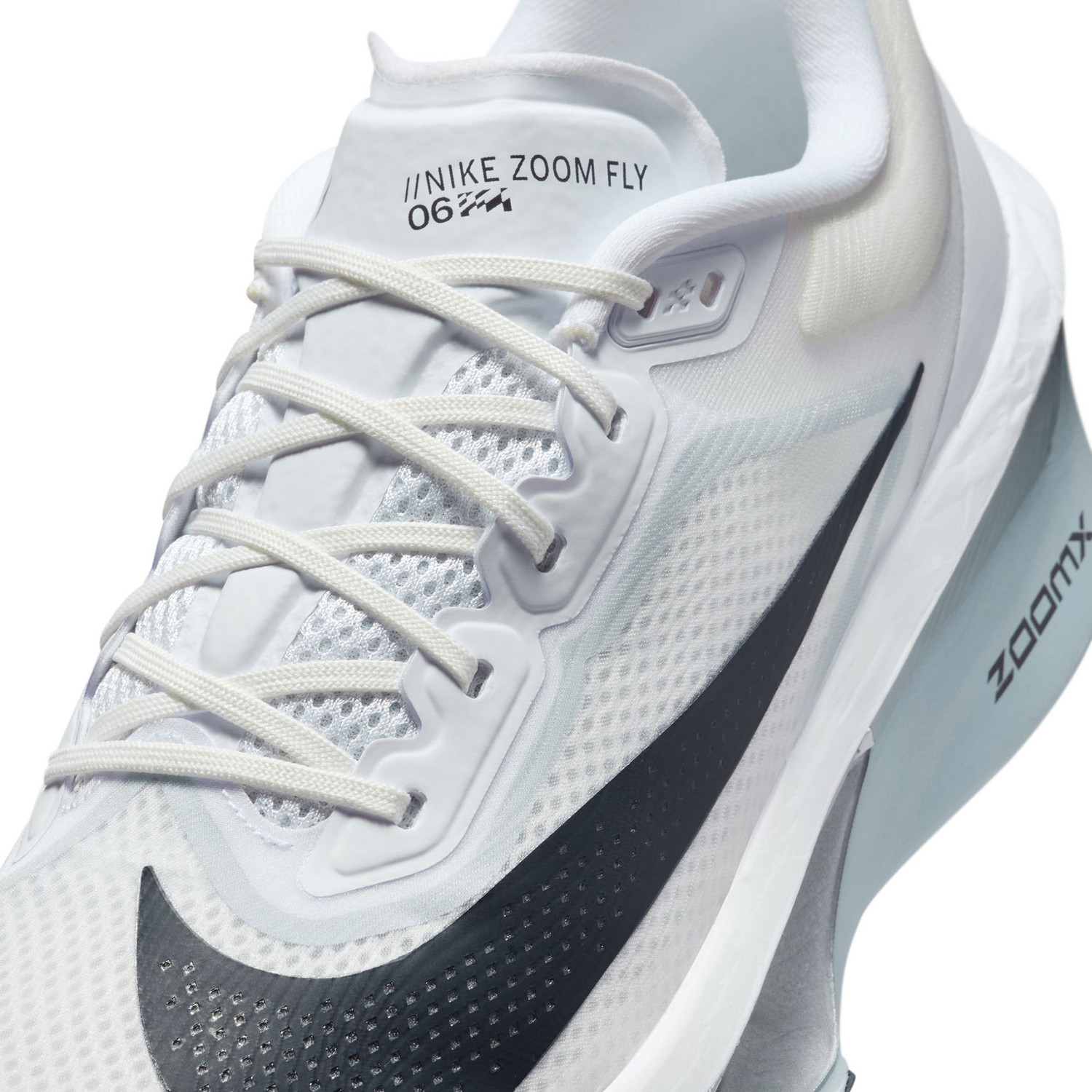 NIKE ZOOM FLY6 ホワイト　25cm Nike Zoom Fly 6 White Pure Platinum Obsidian Men Road
