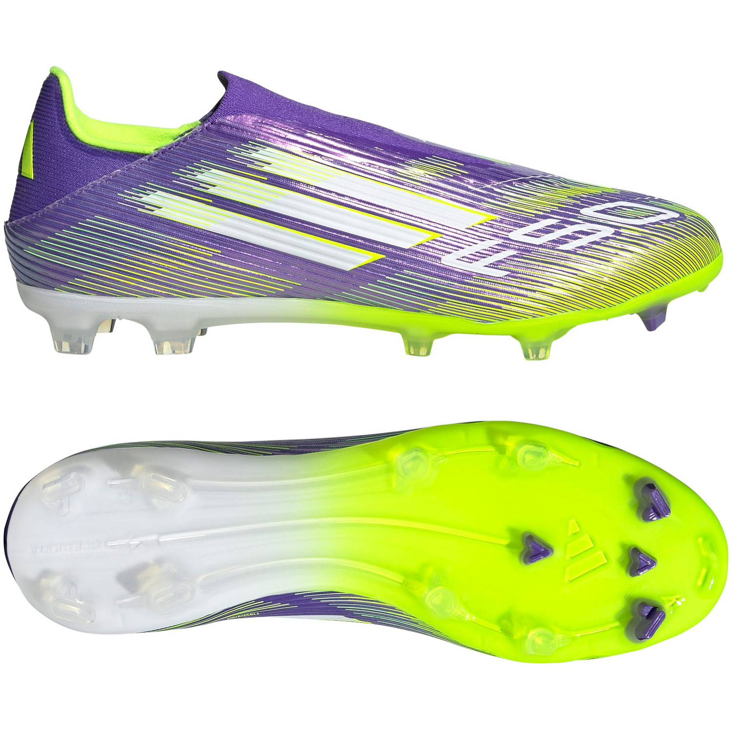 adidas F50 FG 25cm 紫/緑 収納袋、箱付き adidas F50 League Laceless FG/MG - PassaSports.com