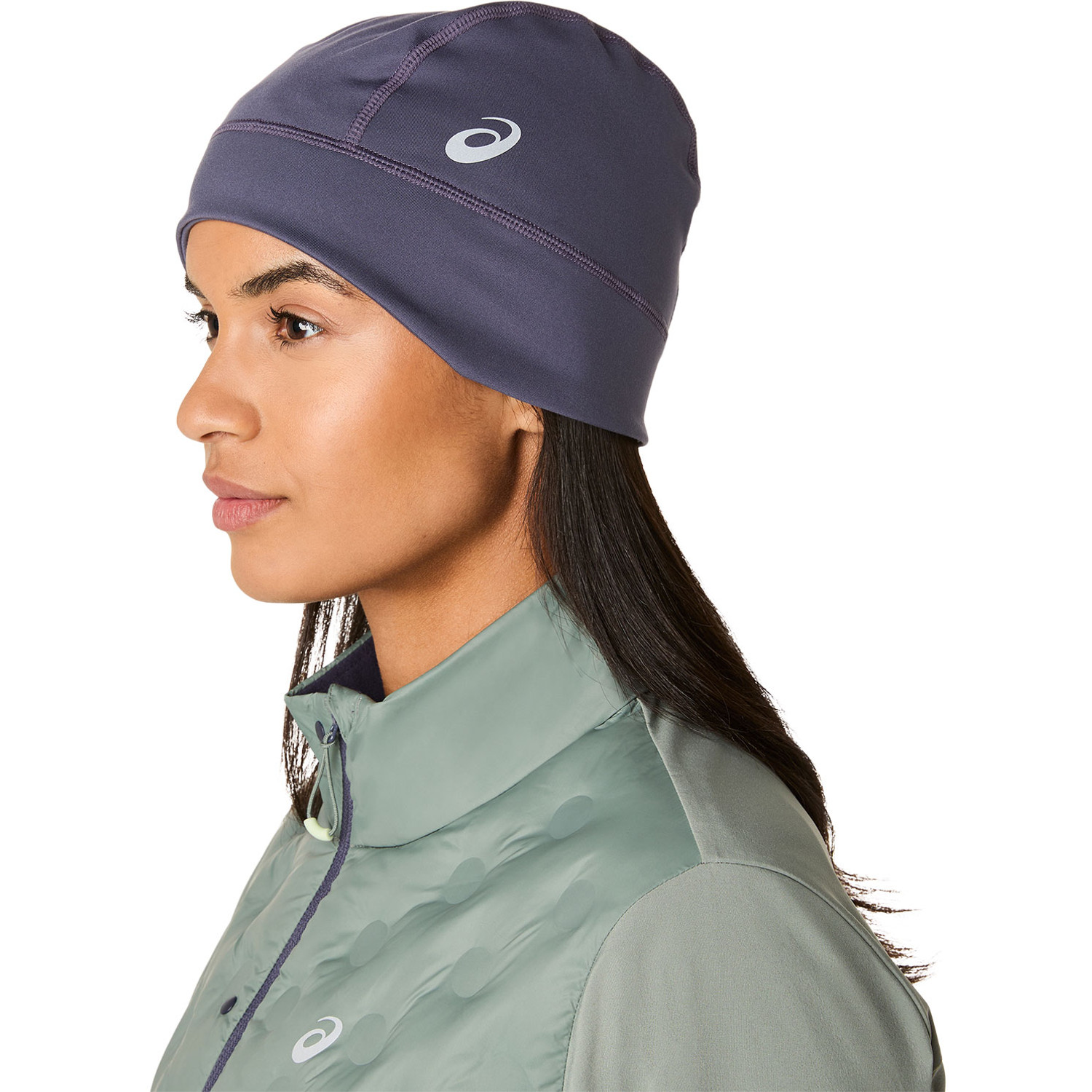 Merino Wool Beanie with Ponytail Hole, Running Winter Hat Smartwool - Active Fleece Ponytail Beanie – Running Lab main image 2