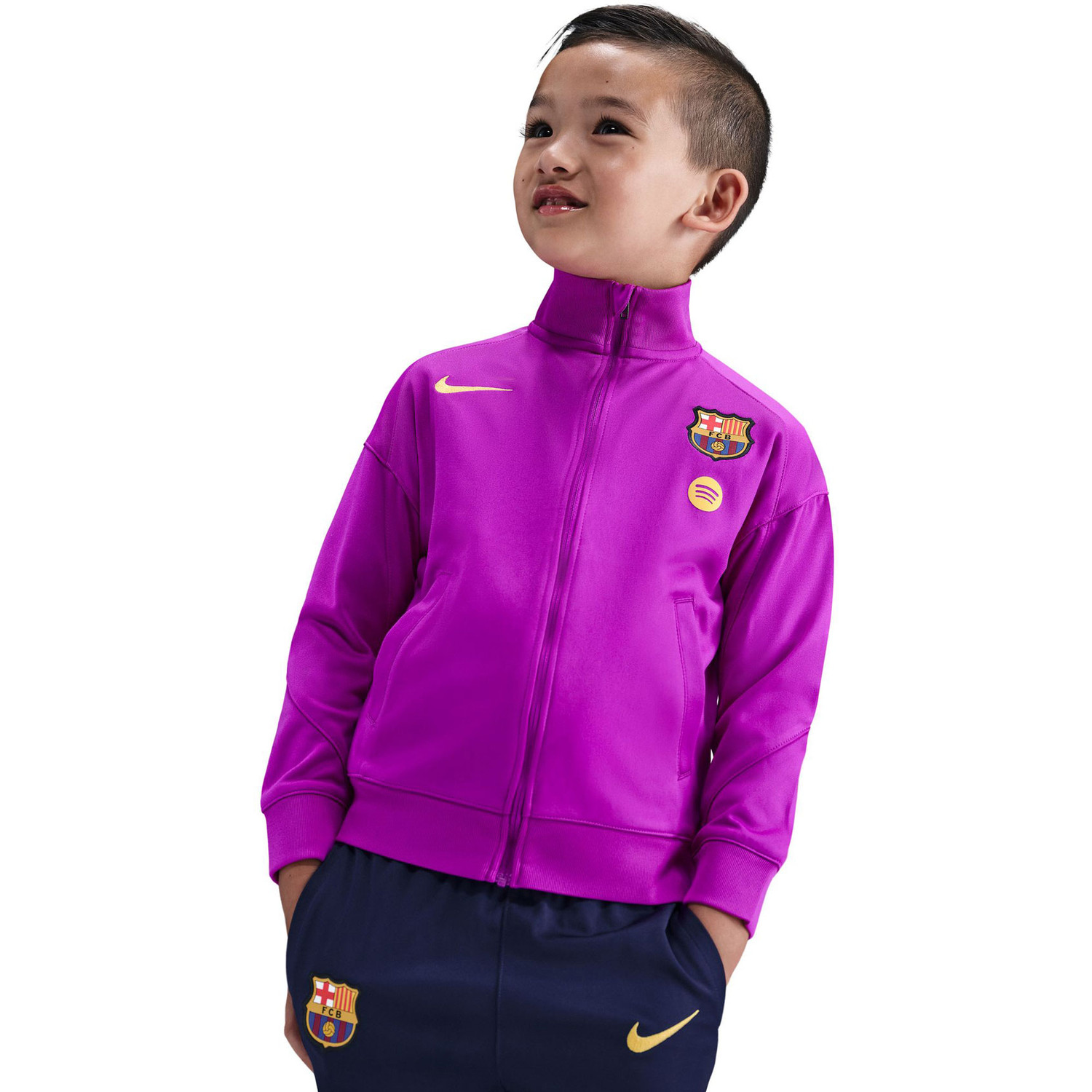 Nike Fc Barcelona Pink Tracksuit Sudadera Fc Barcelona Chaqueta