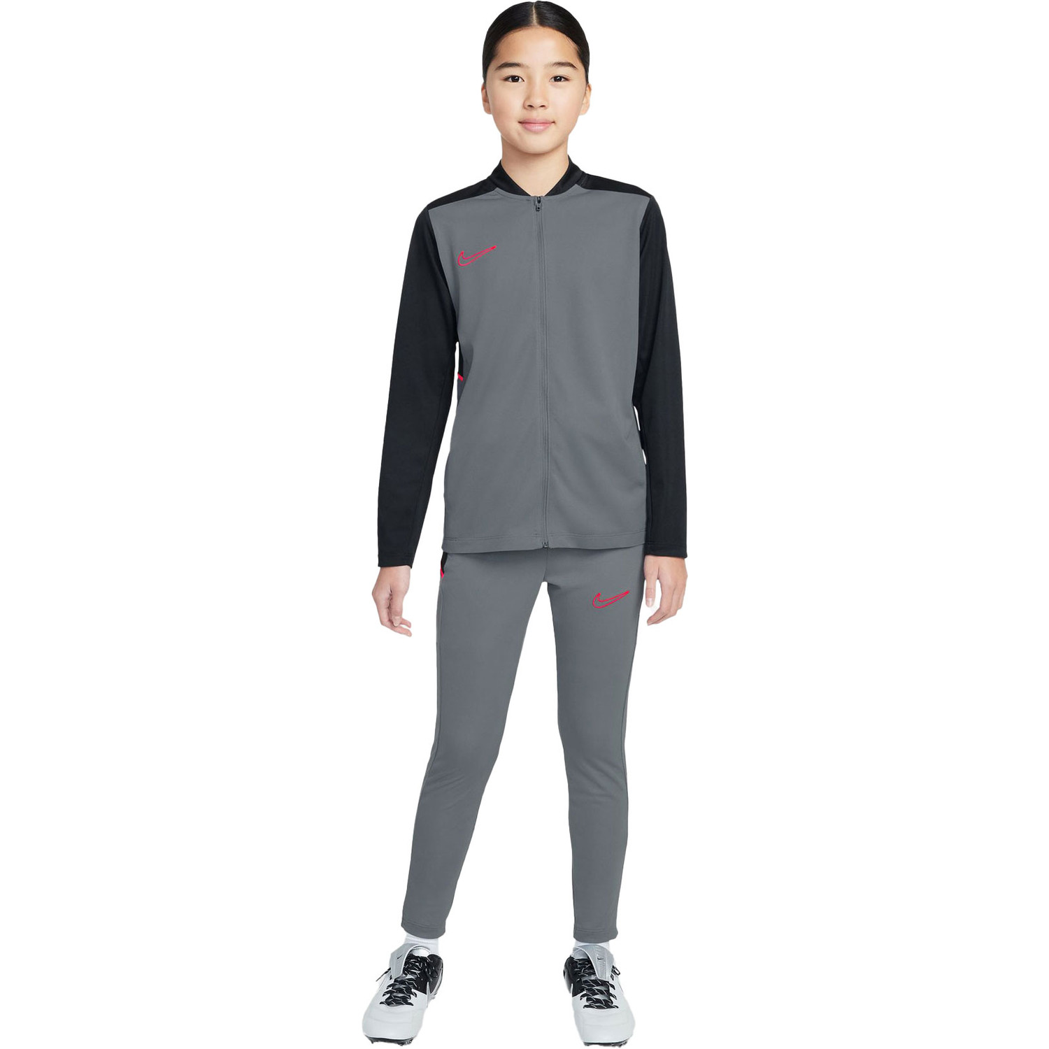 grey nike academy tracksuit