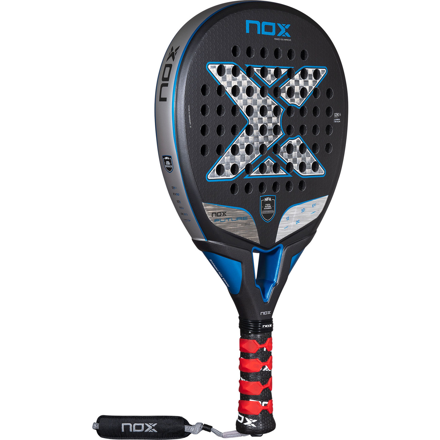 Raquete de padel NOX Future Hybrid 12K Alum Série NFA