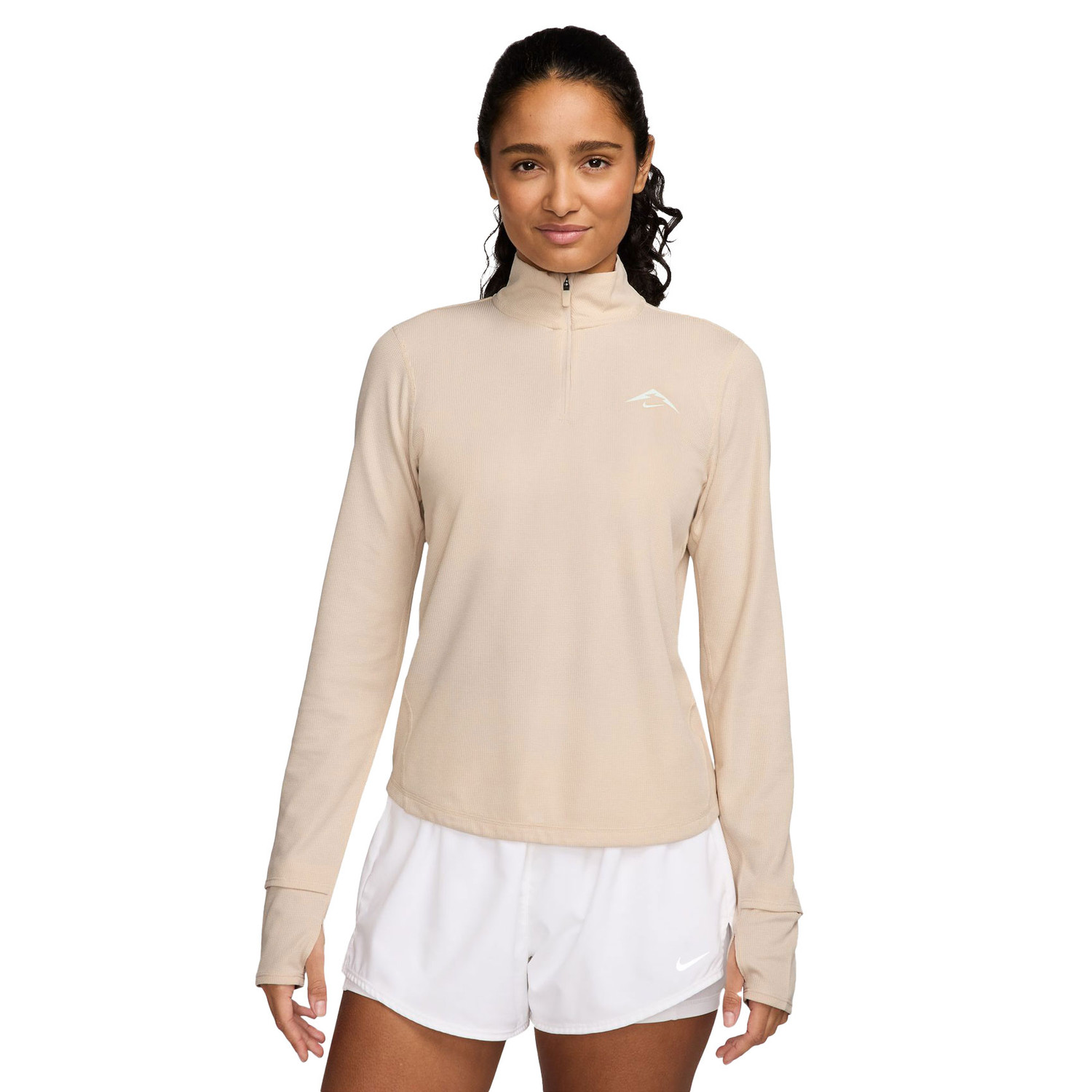 nike beige half zip