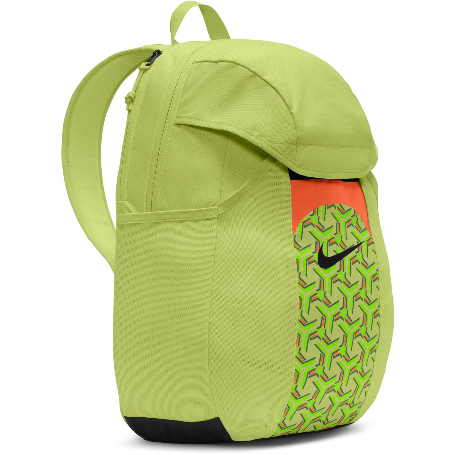 mochila nike academy backpack Team (Black/White) The reinforced lower panel adds durability in high Nike Academy Team Soccer Backpack
