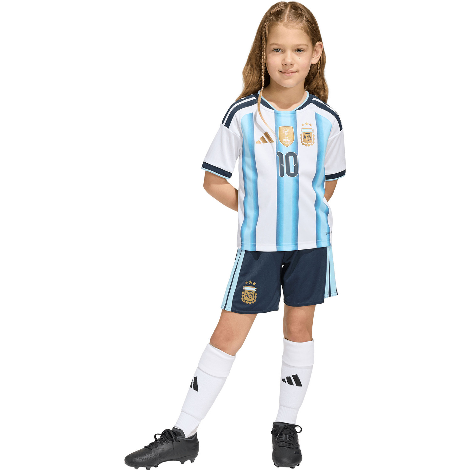 adidas Argentina Home Kit Little Kids WC 2026 - PassaSports.com