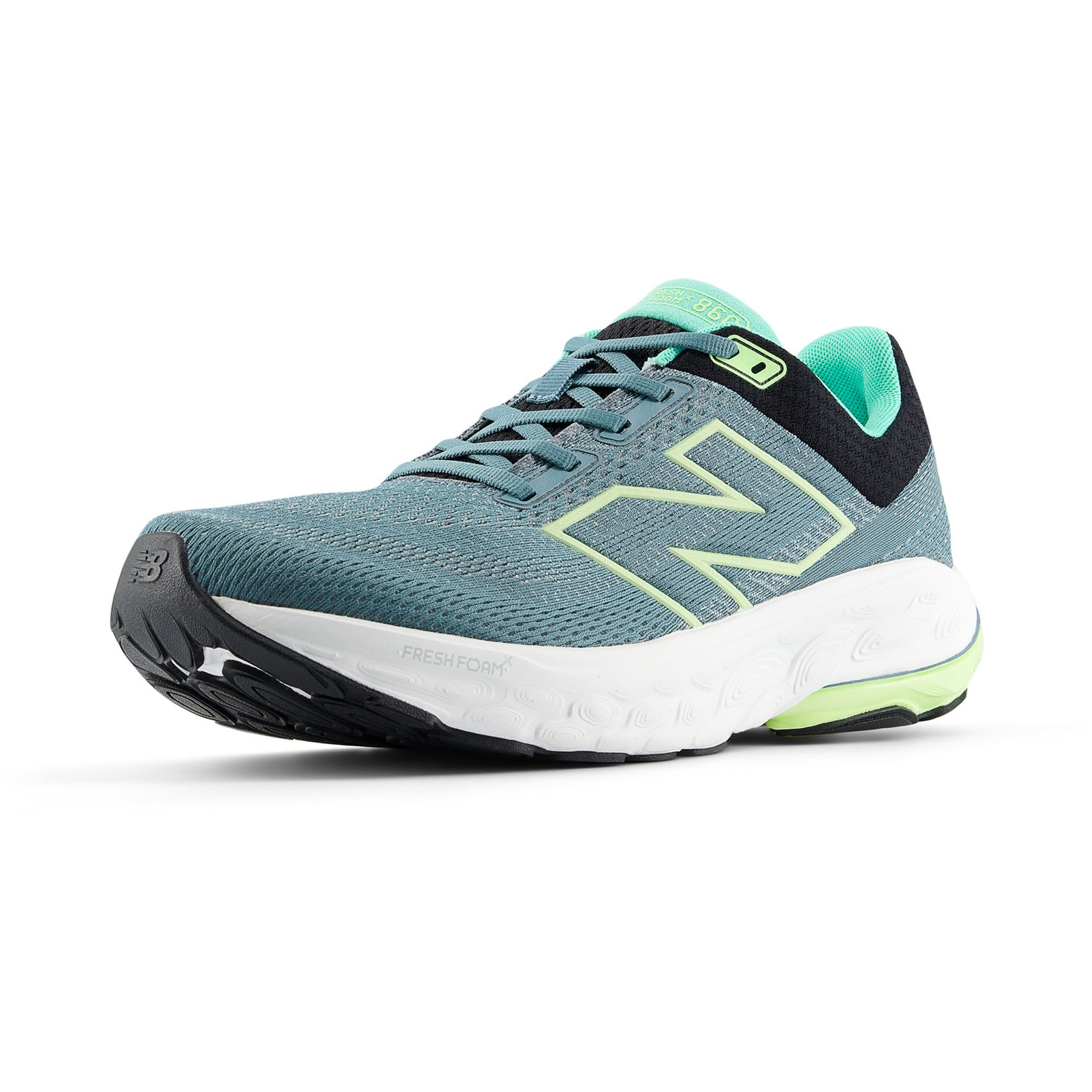 NEW BALANCE Fresh Foam X 860 v14 Sneaker Charcoal Grey Yellow Teal 8.5 M / 10 W Women main image 4