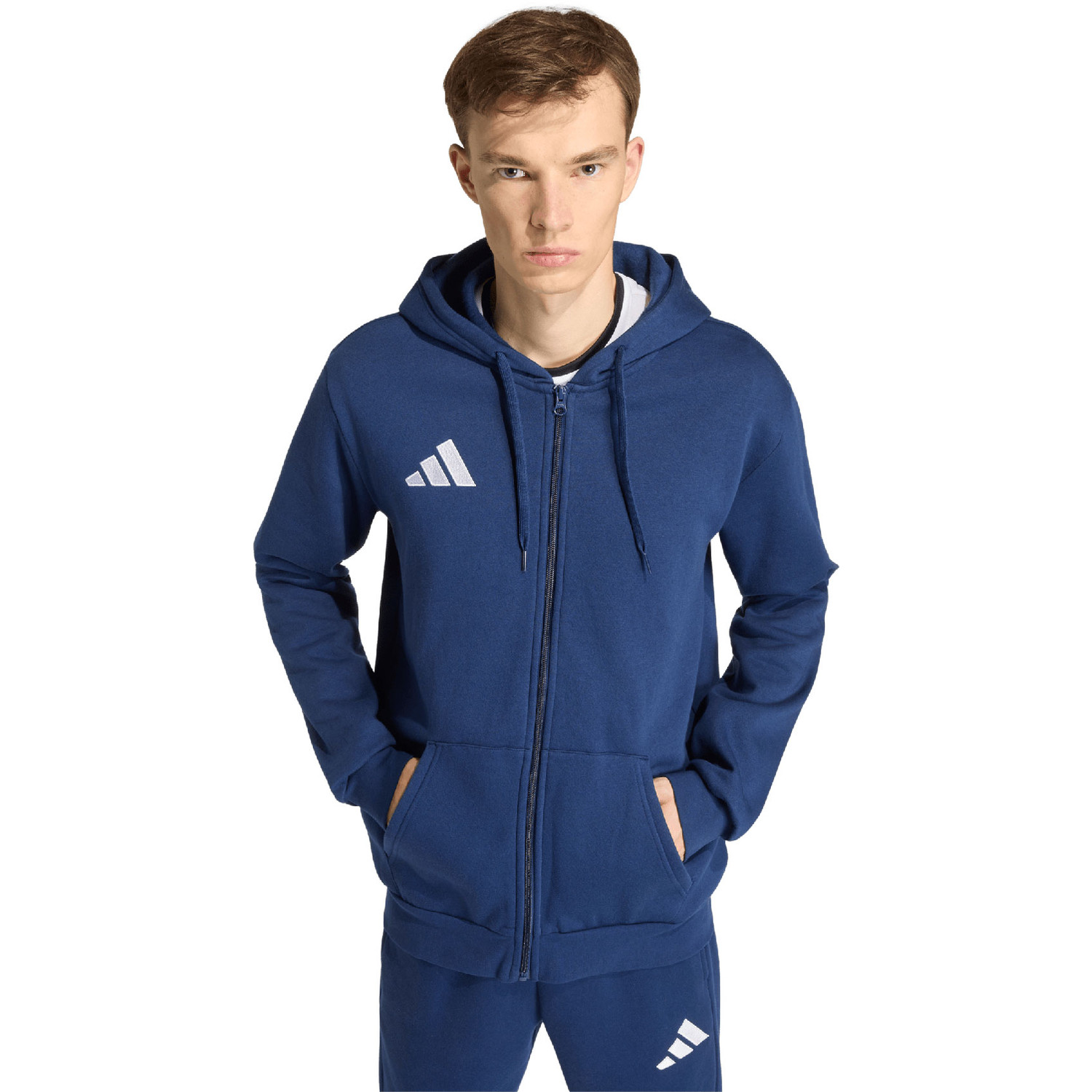 adidas Entrada 26 Full-Zip Hoodie - PassaSports.com