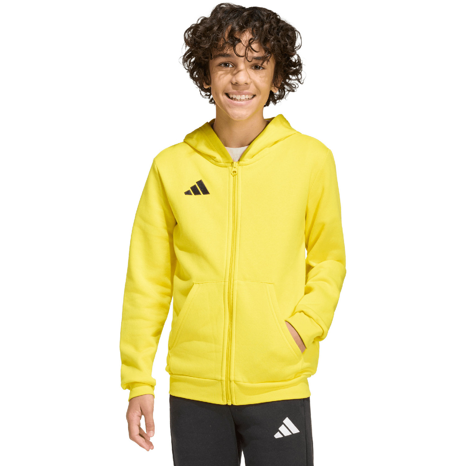 トップス AFB yellow hoodie adidas Entrada 26 Full-Zip Hoodie Junior - PassaSports.com