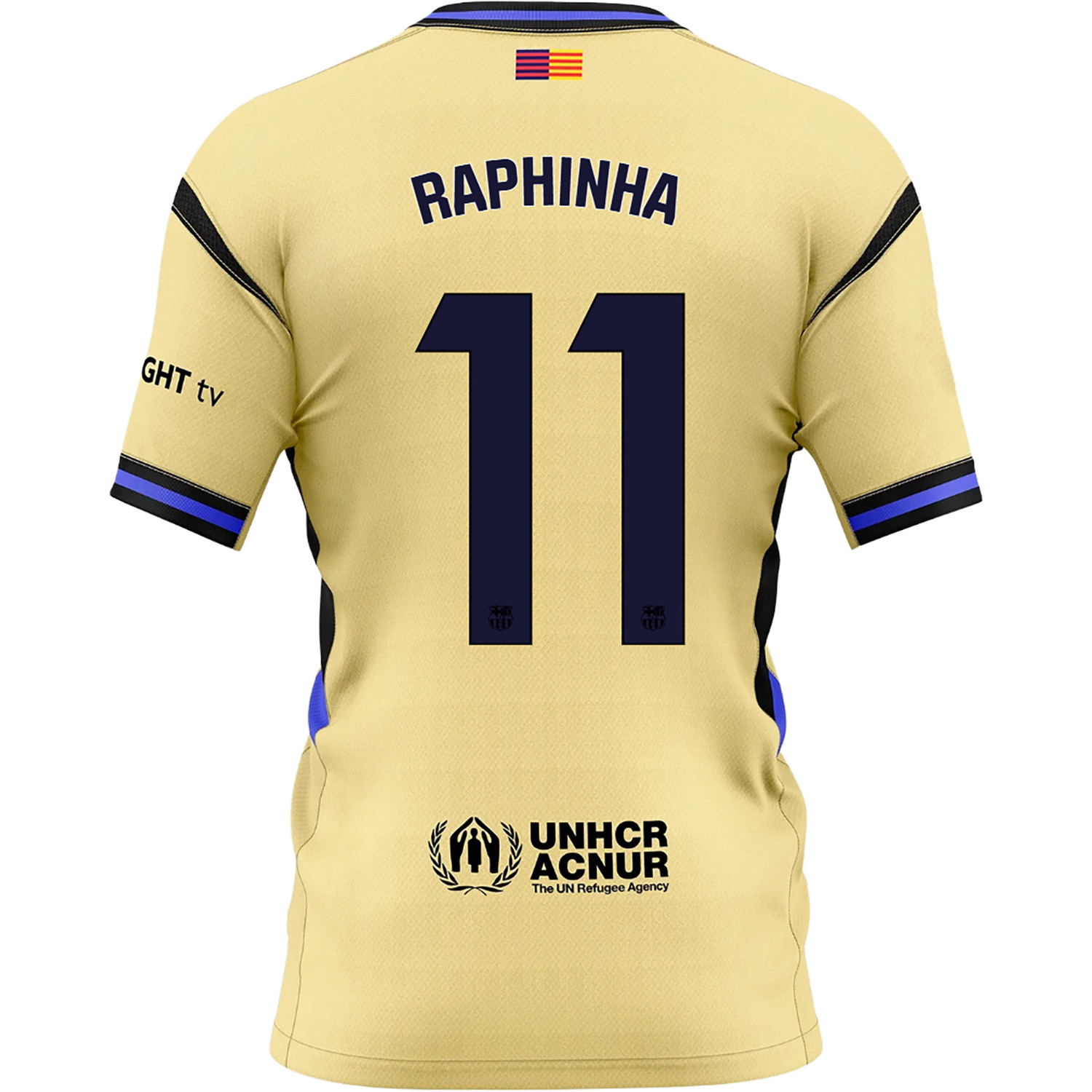 Nike FC Barcelona Away Kit Raphinha 11 Kids - PassaSports.com