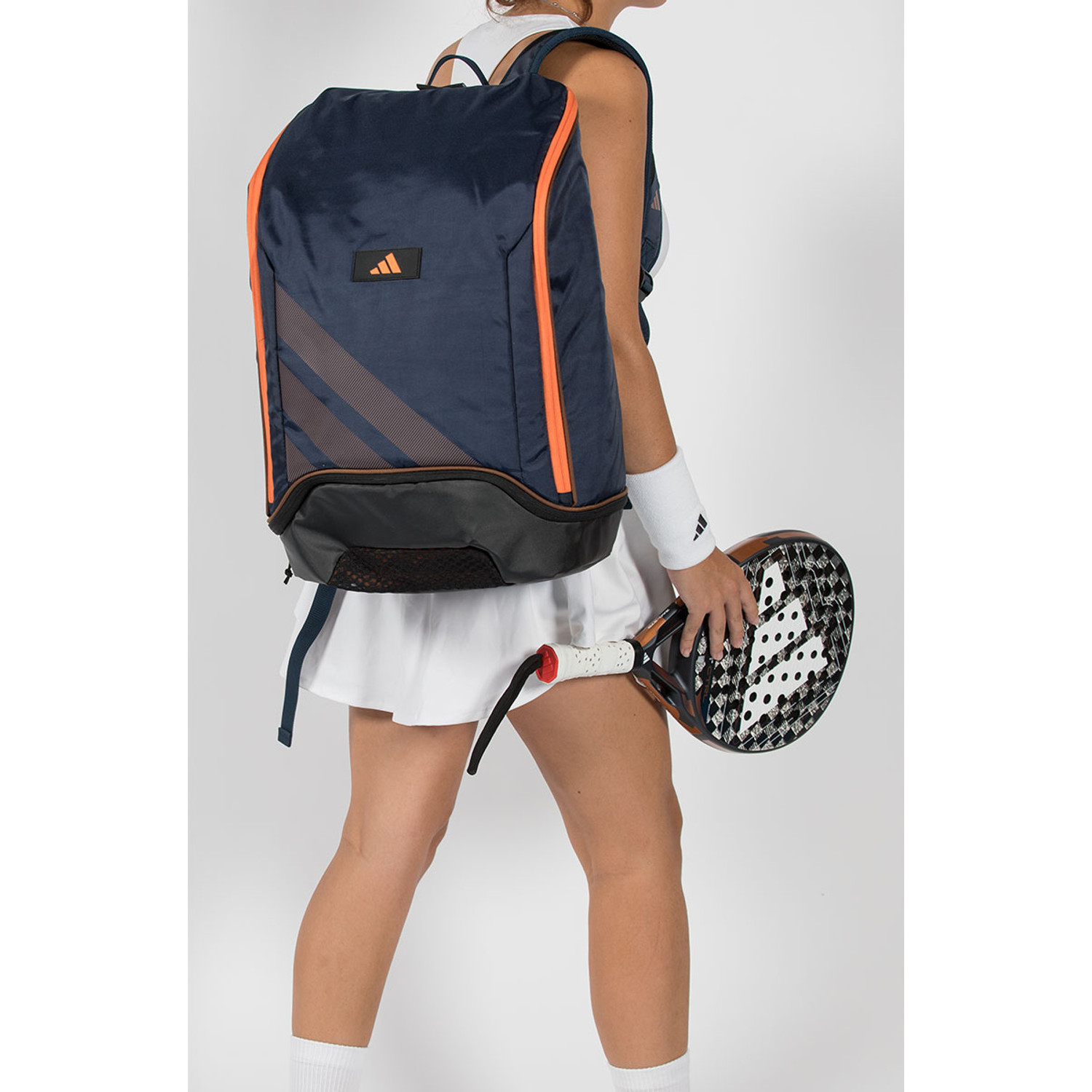 adidas barricade 3 tour backpack Blue Protour 3.5 PADEL CAAVERAL Zippered valuables pocket to hold your phone and small stuff adidas Striker 3 Team Sports