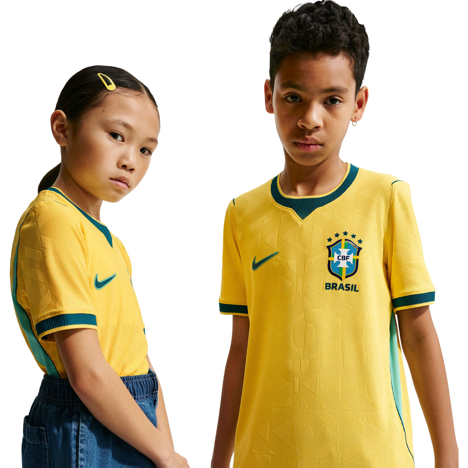【2026W杯イヤー応援！】NIKE ブラジルカラー 総柄シャツ XL Nike Brazil Match Home Shirt Kids WK 2026 - PassaSports.com