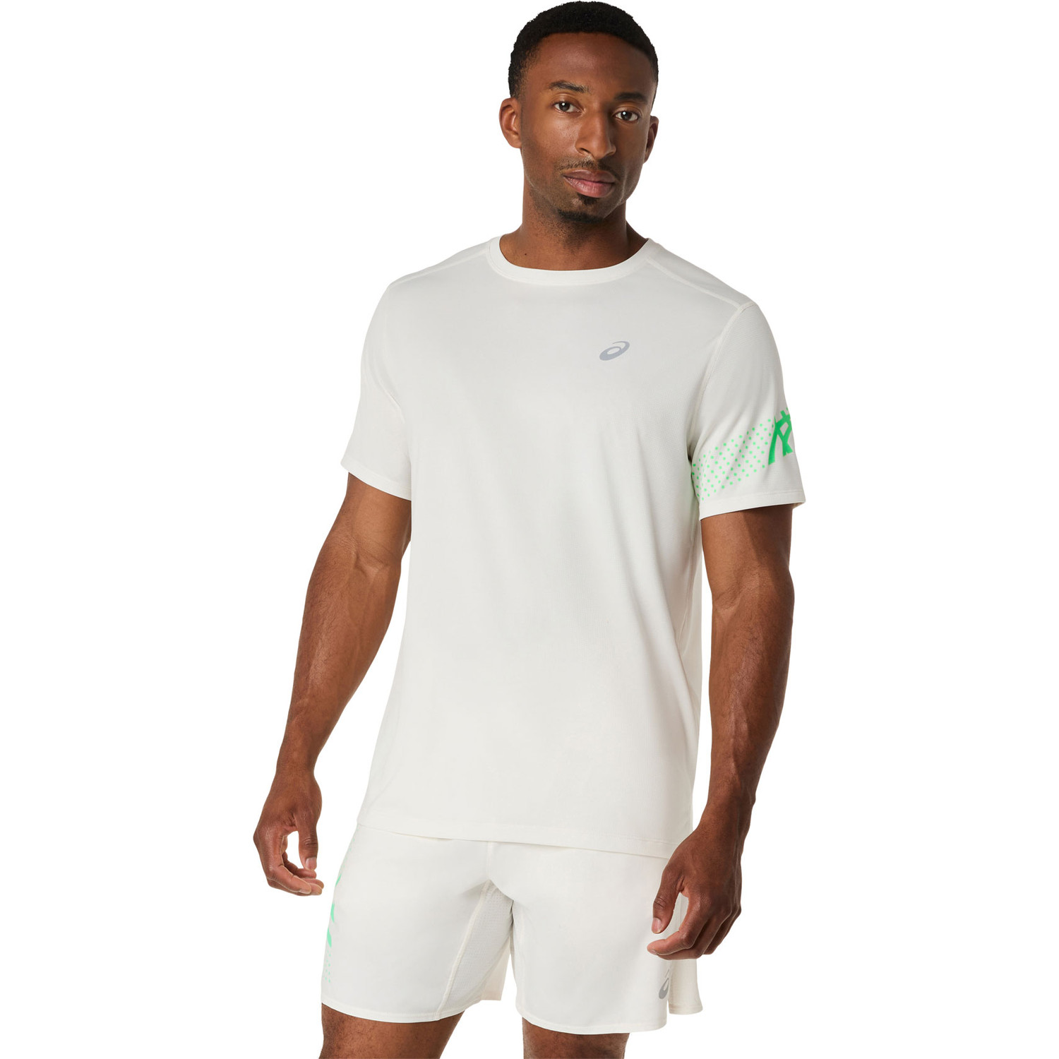 ASICS ホワイト Vネック シャツ ASICS Icon T-Shirt Men - PassaSports.com