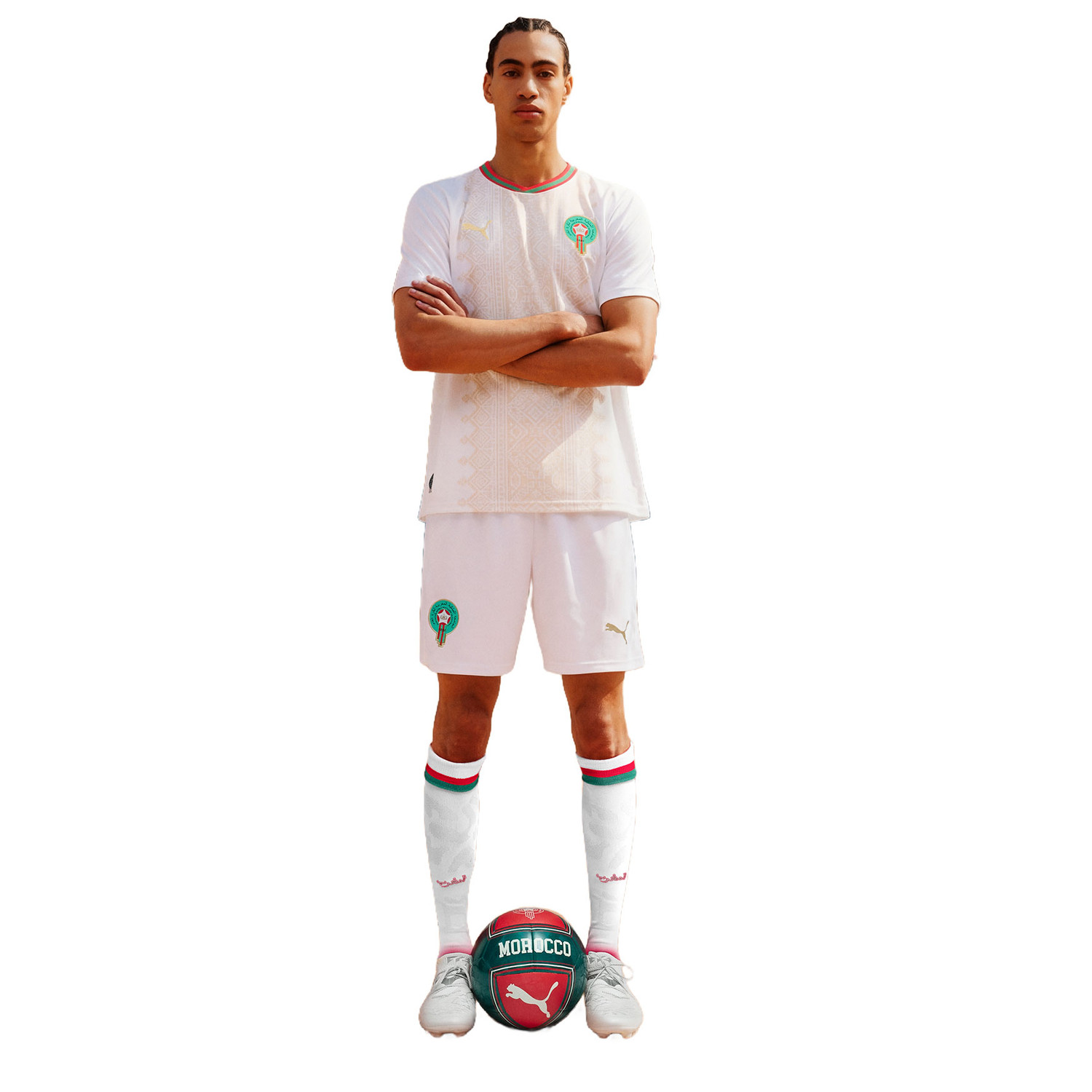 ジャンルカスカマッカ　サッスオーロ　ユニフォーム　Scamacca プーマ Puma Morocco Away Kit WC 2026 - PassaSports.com