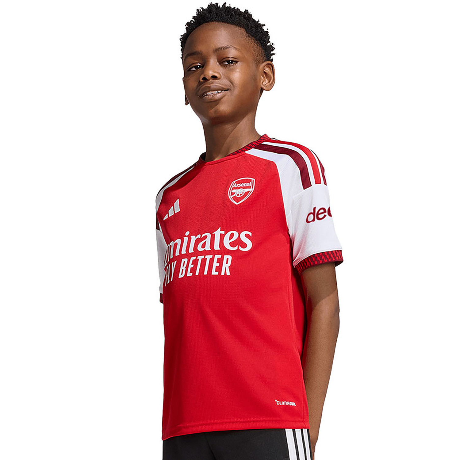A.F.C. Gunners Arsenal サッカーシャツ 赤/白 Adidas Arsenal 25/26