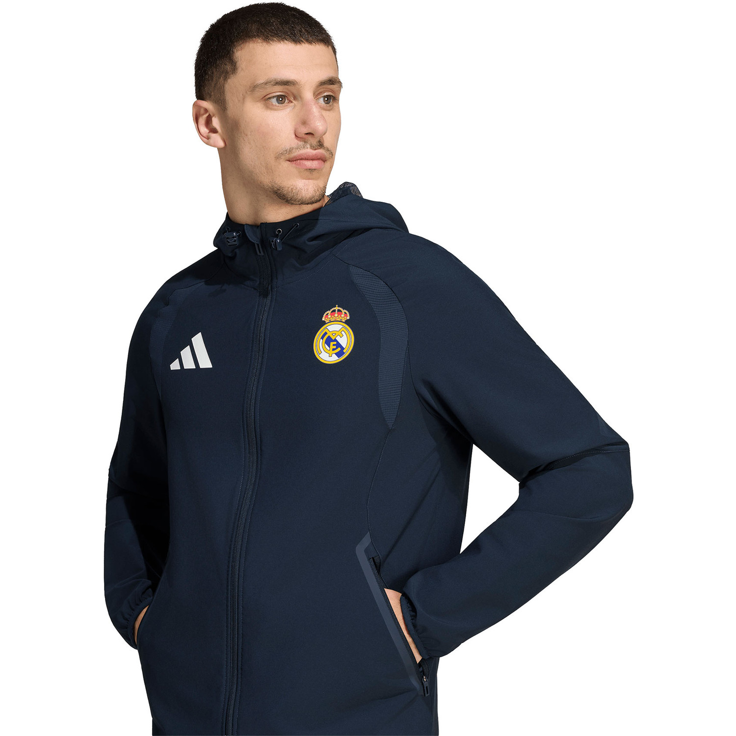 adidas Real Madrid Tiro Travel Woven Jacket - PassaSports.com