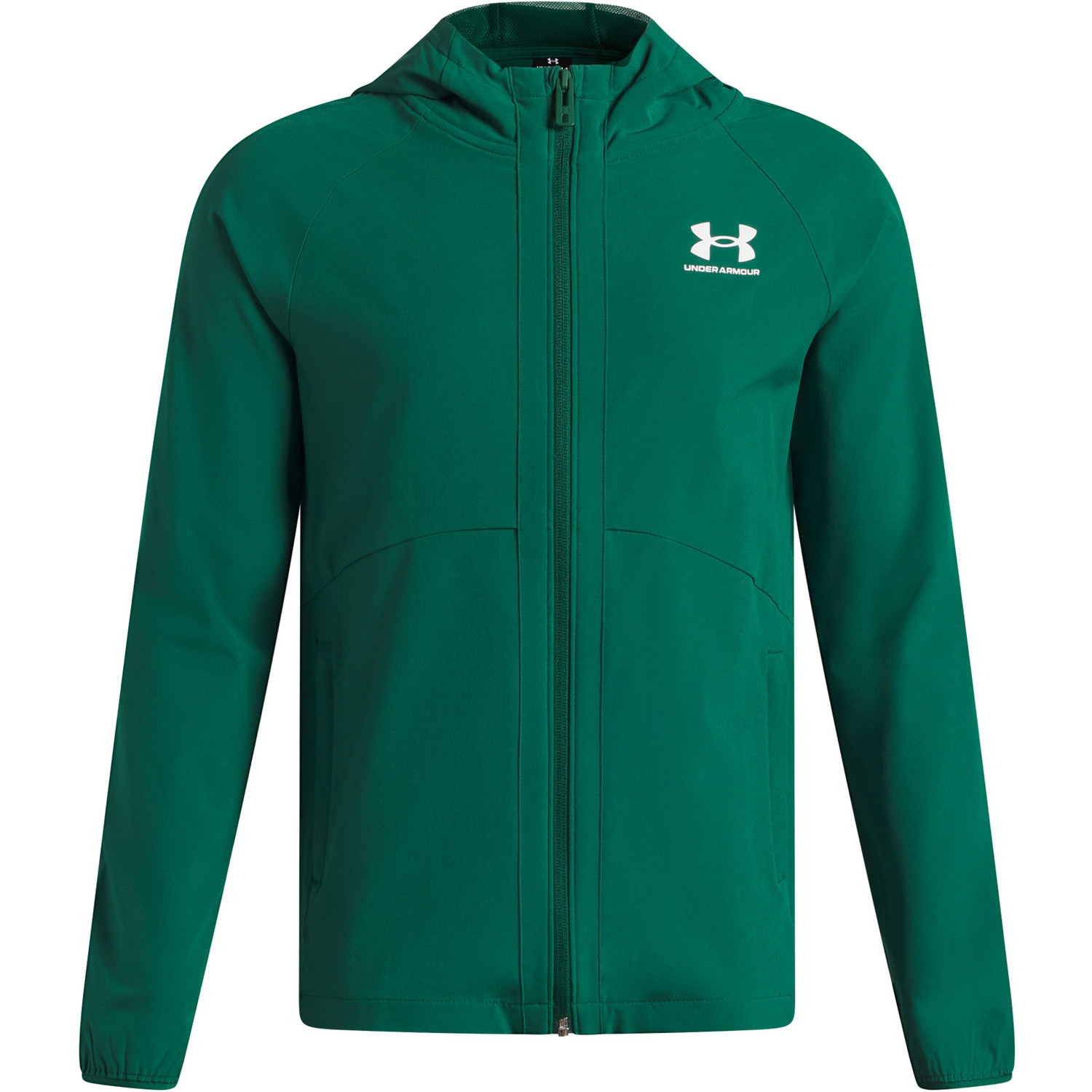 Under Armour 緑色 ジャージ　青森山田　JAL 上下セット Under Armour Vibe Woven Windbreaker Kids - PassaSports.nl