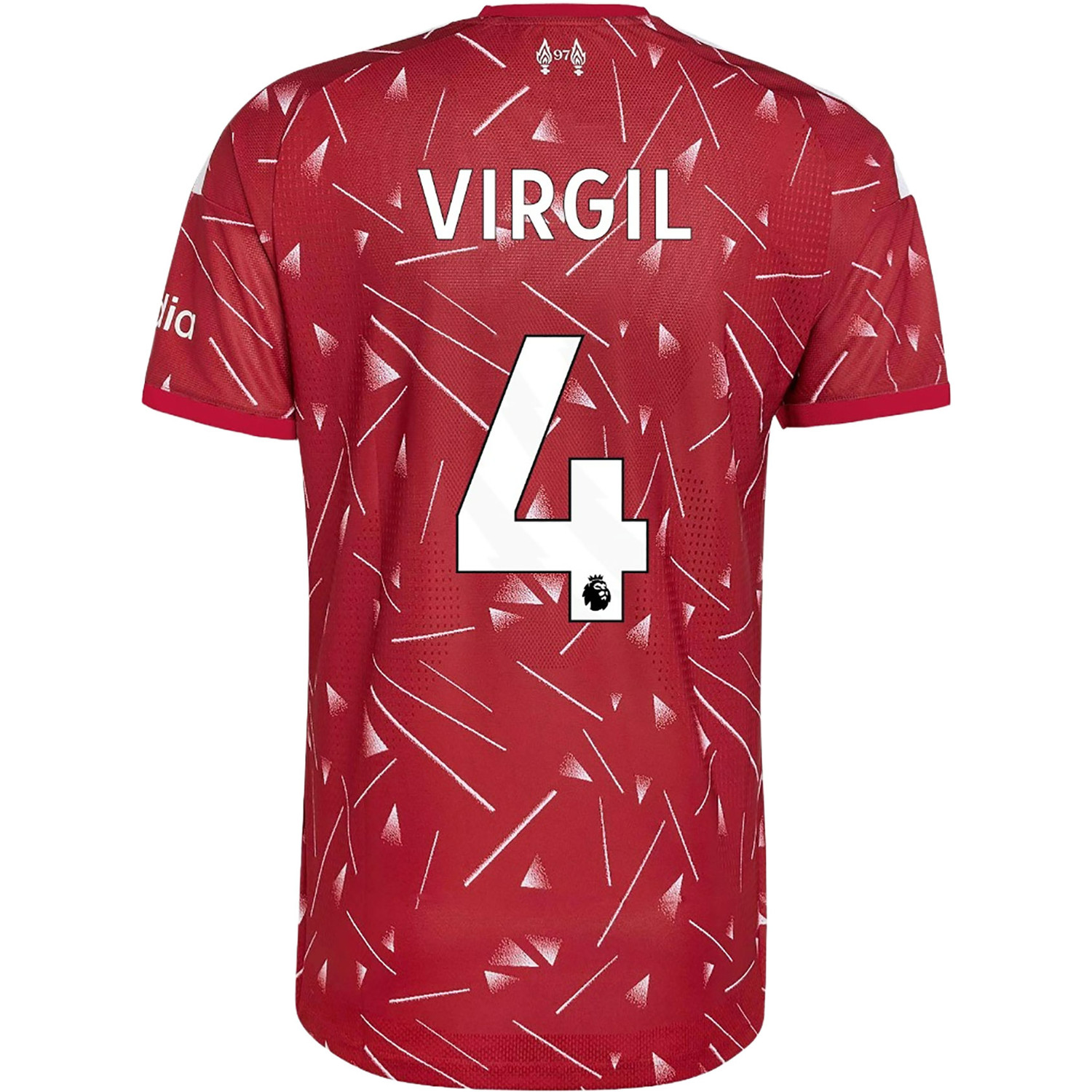 adidas Liverpool Authentic Home Shirt Virgil 4 - PassaSports.com