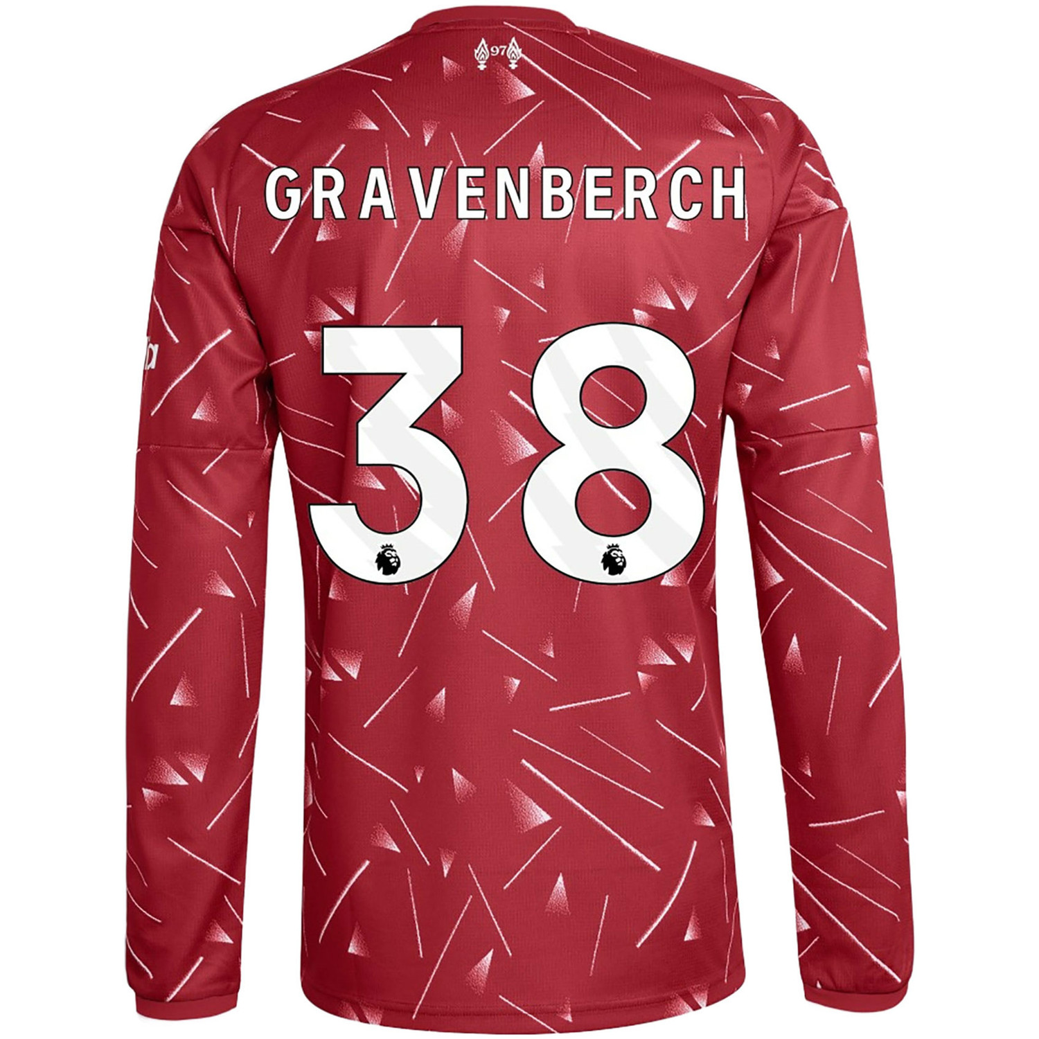 リバプールFC GRAVENBERCH 38番 赤 長袖シャツ adidas Liverpool Home Shirt Long Gravenberch 38 - PassaSports.com