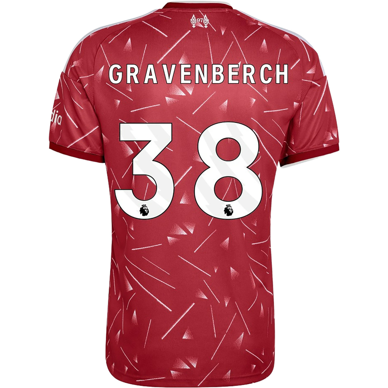adidas Liverpool Home Shirt Long Gravenberch 38 - PassaSports.com