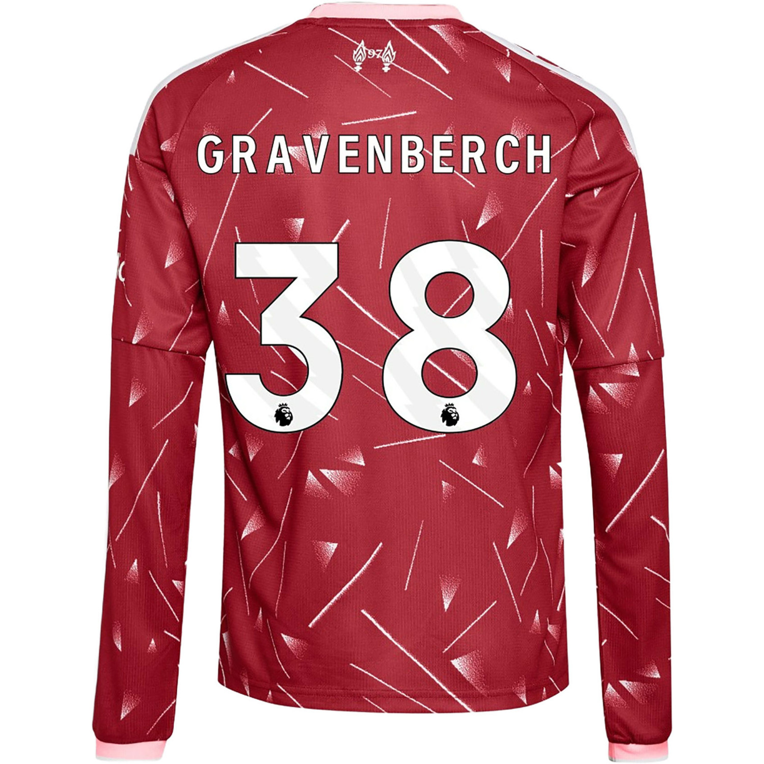 adidas Liverpool Home Shirt Long Gravenberch Kids - PassaSports.com