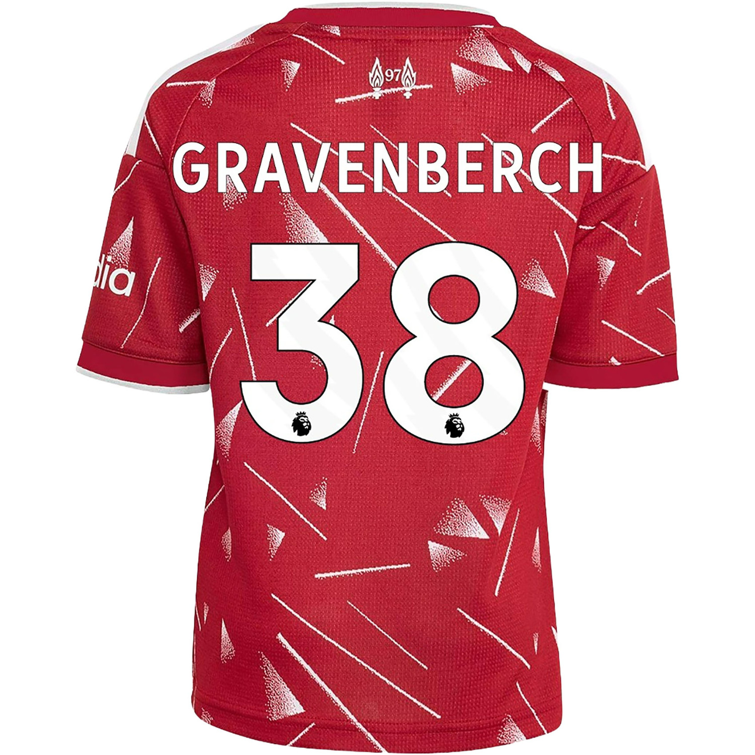 adidas Liverpool Thuis Shirt Gravenberch 38 Kids - PassaSports.be