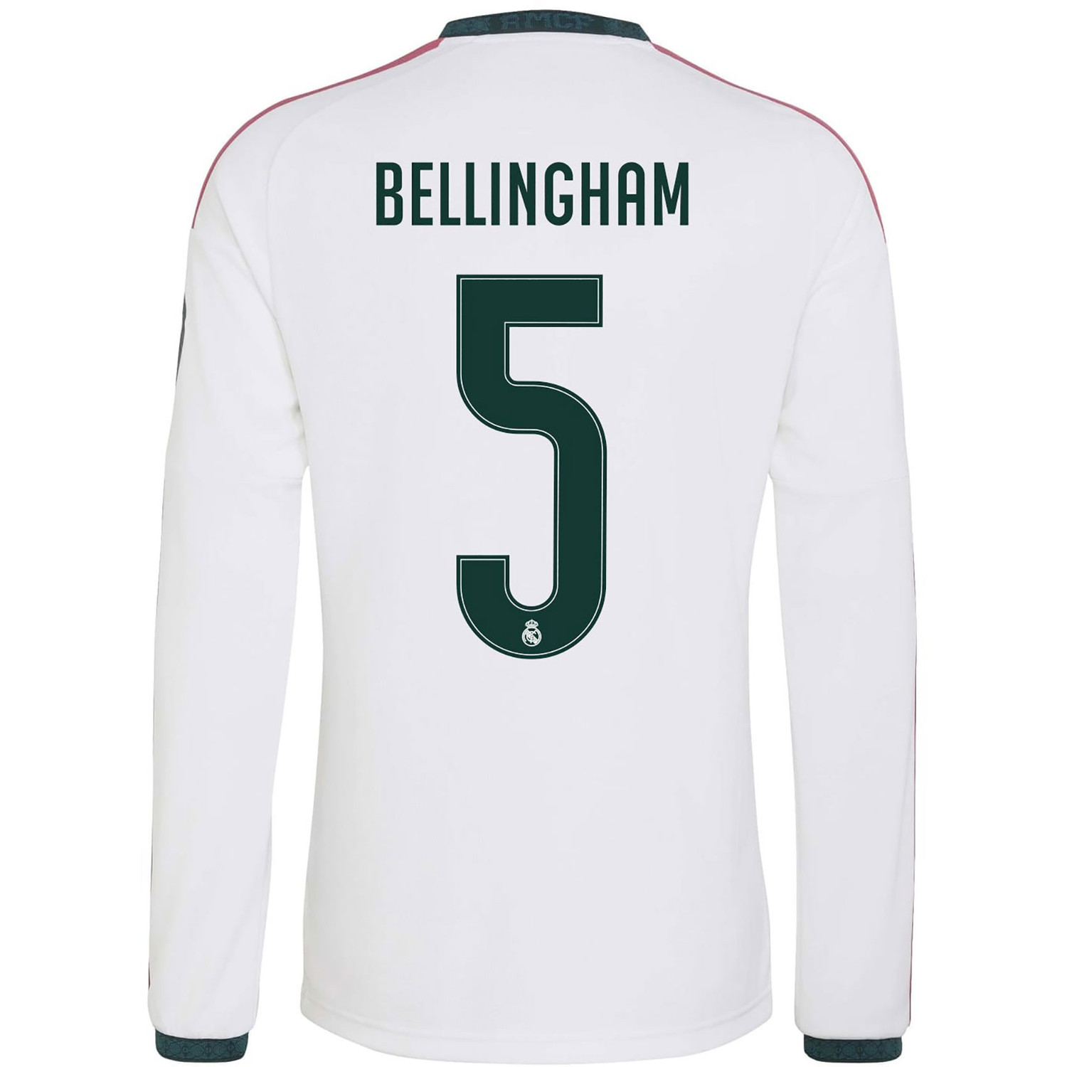 adidas Real Madrid Home Shirt Long Bellingham 5 - PassaSports.com