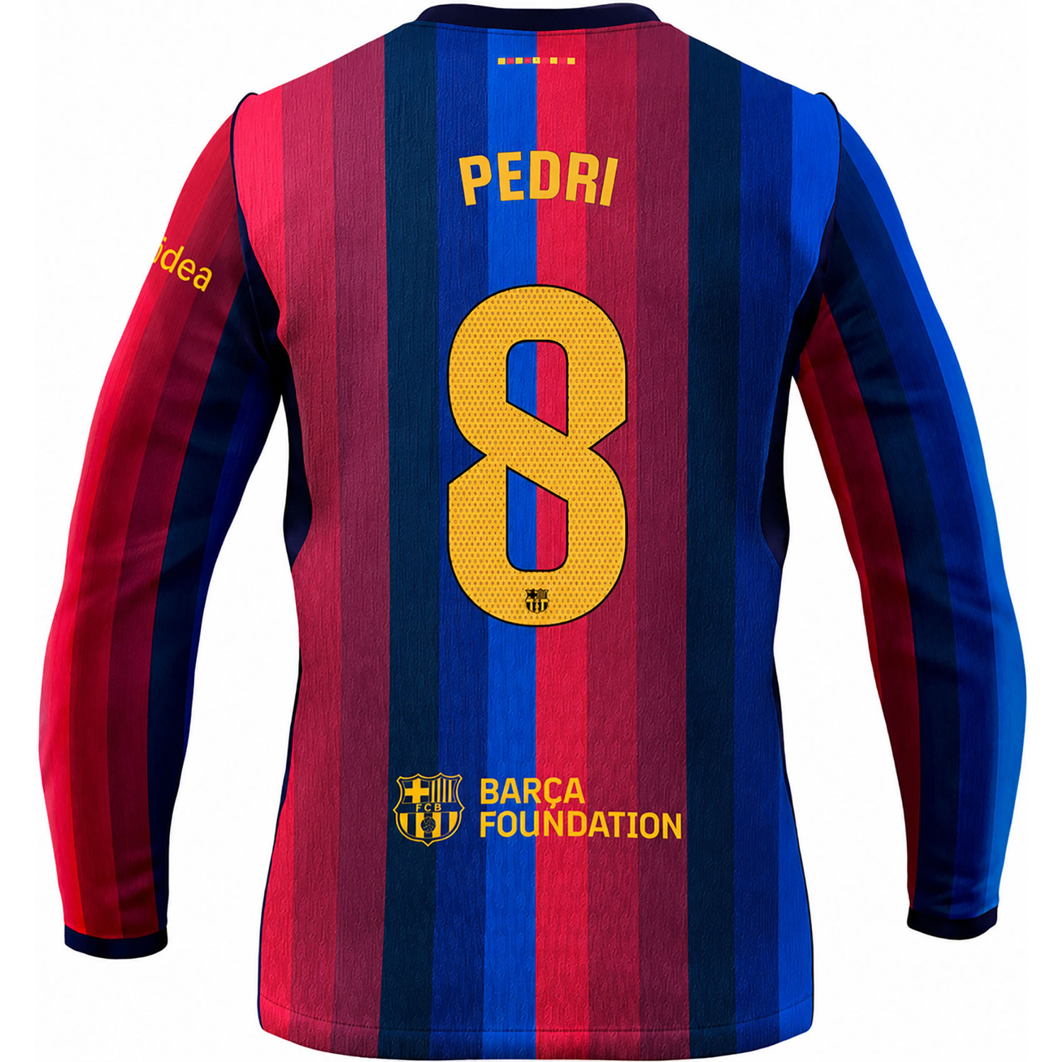 FC Barcelona Nike XL ストライプシャツ Nike FC Barcelona Longsleeve Home Shirt Pedri 8 - PassaSports.com