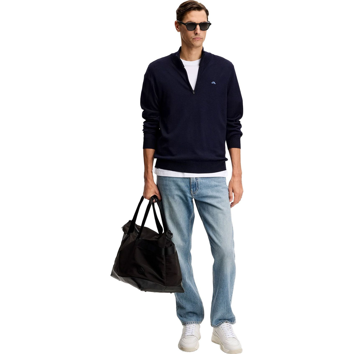J.Lindeberg Kiyan Quarter Zip Sweater Men - PassaSports.com