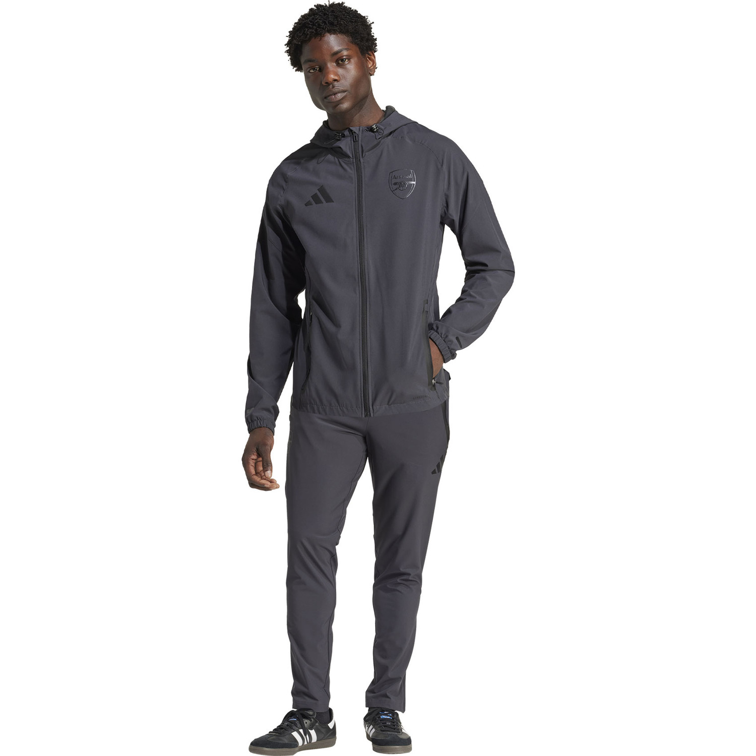 極美品adidas Arsenal ジャージ ダークグレー 練習着やダル着に！ Arsenal Jersey Arsenal Football Adidas Arsenal Travel Sweatshirt