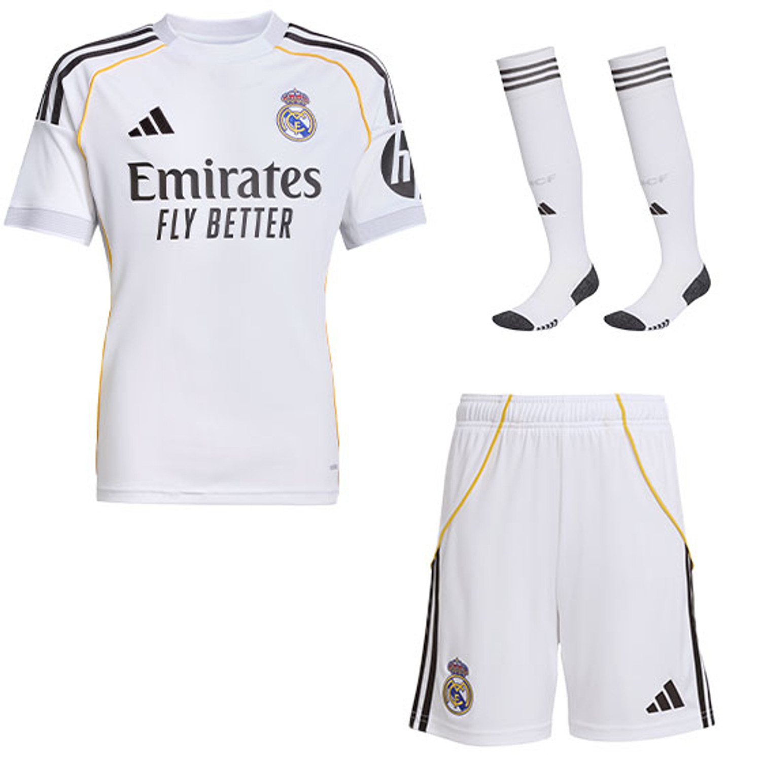 adidas Real Madrid Home Kit Kids 2025/2026 - PassaSports.com