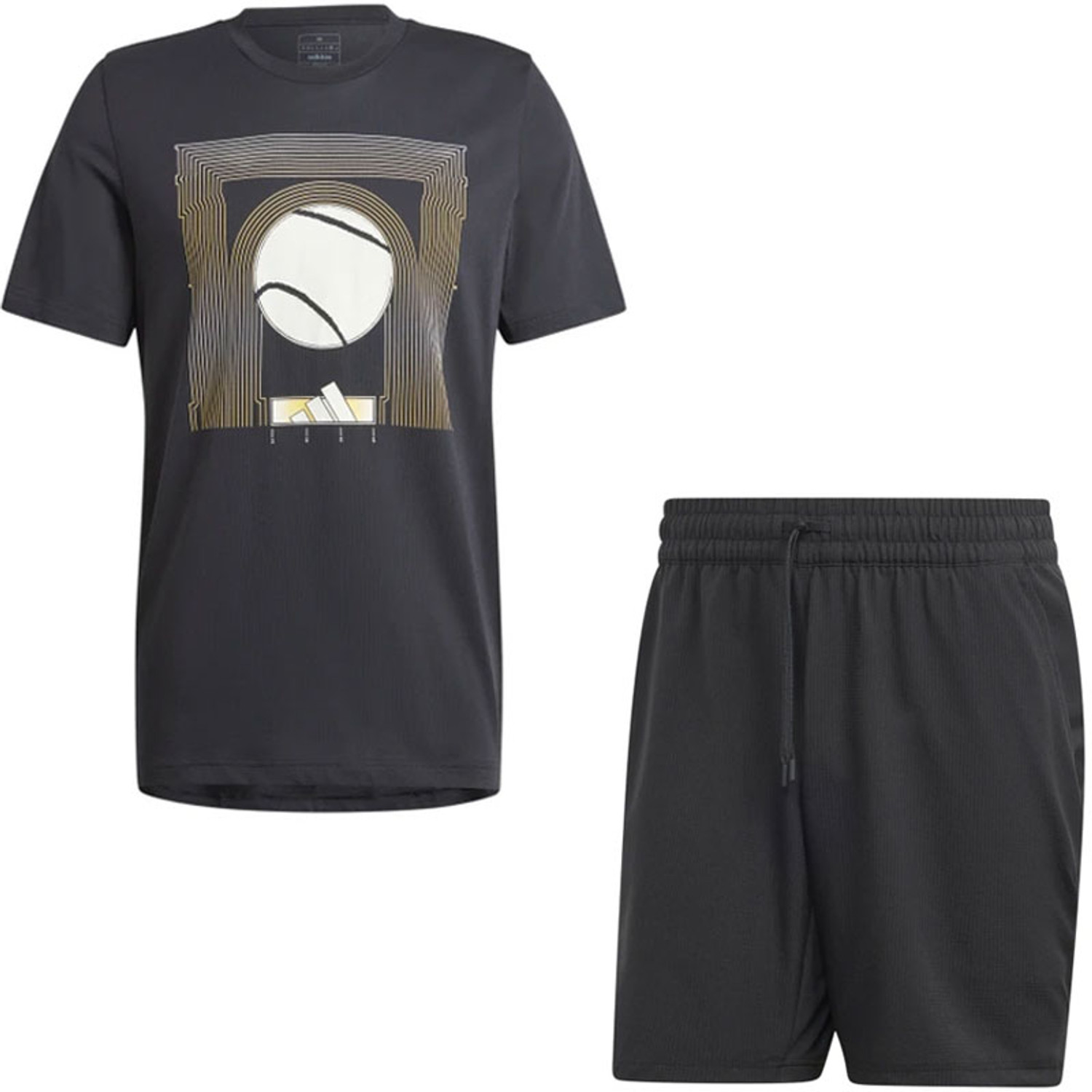adidas Roland Garros Graphic Tee Set Heren TennisDirect