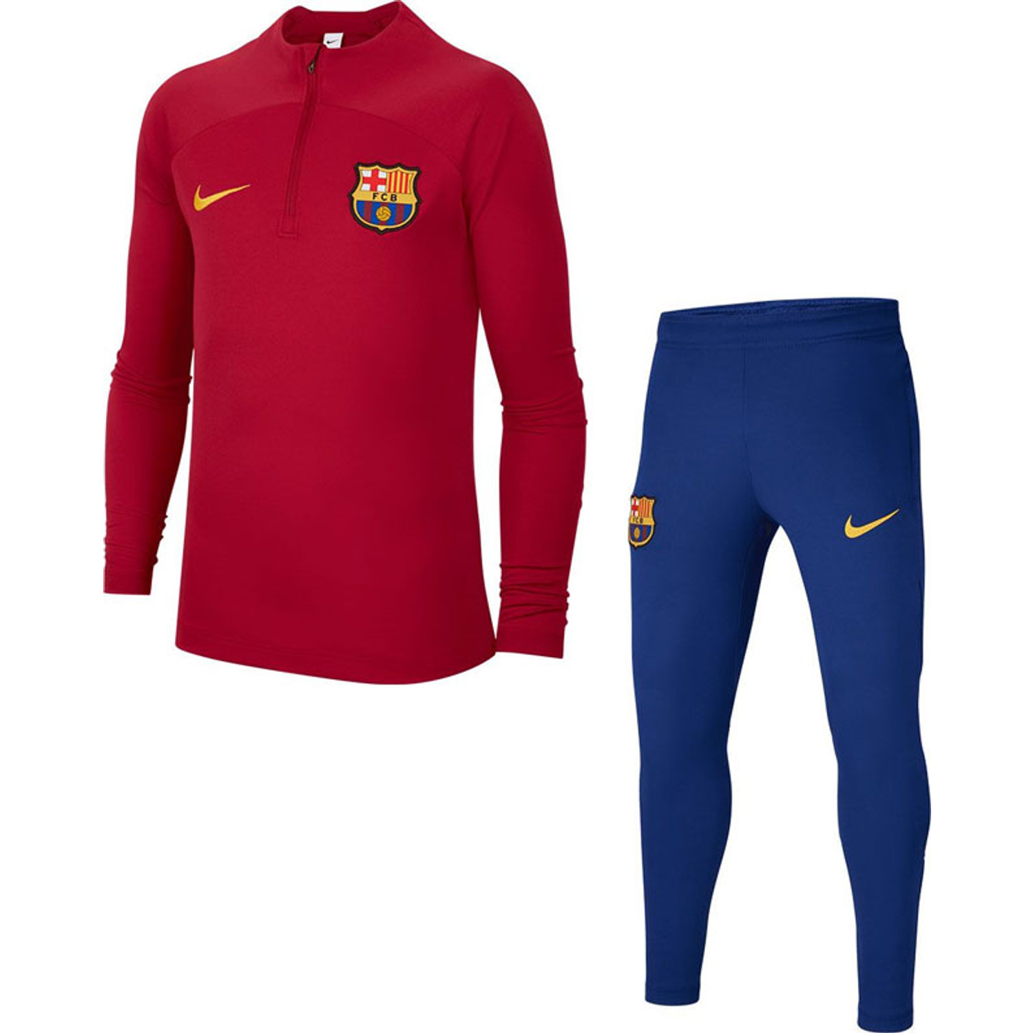 FC Barcelona trainingspak kids - Maat 128 - Seizoen 2024/2025 - Barça - Jongens en Meisjes - Voetbal Trainingspak