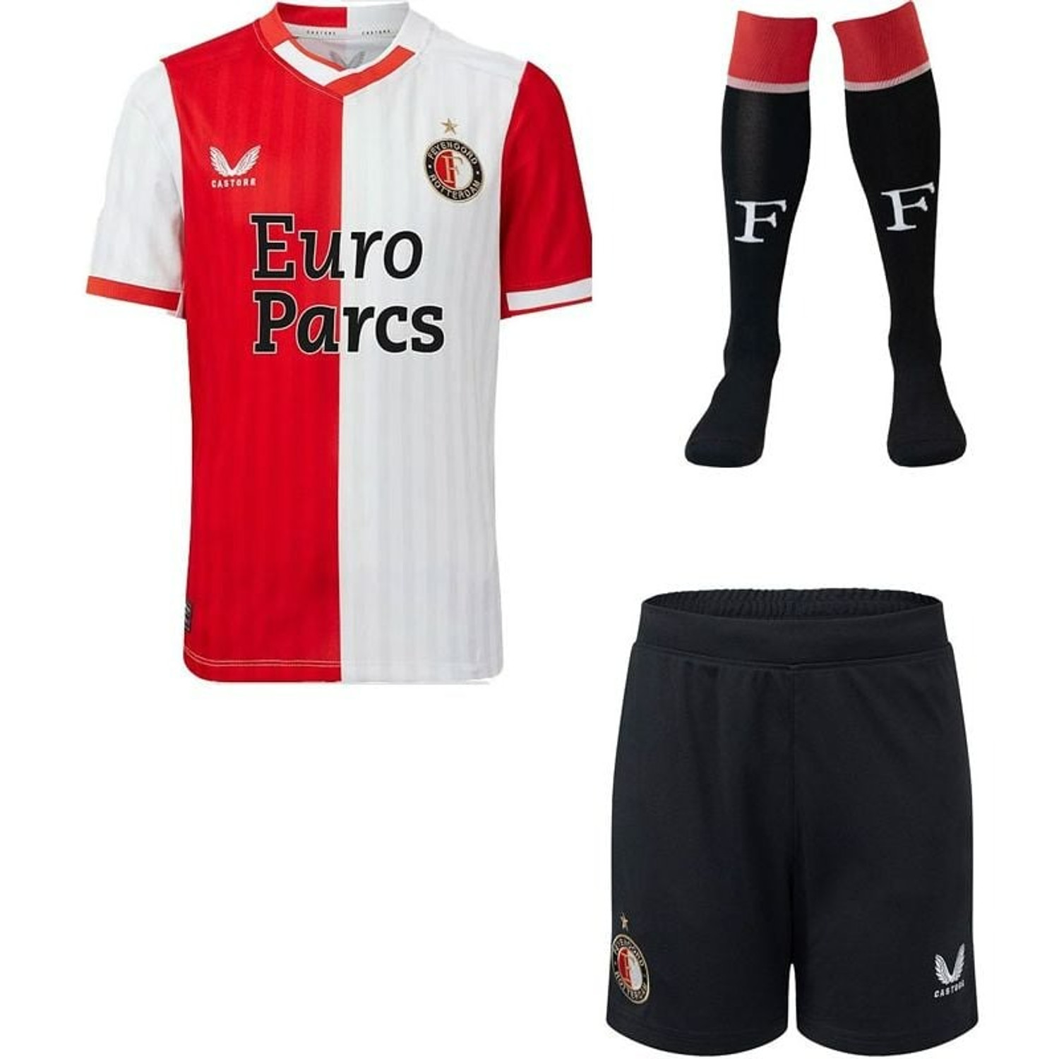 Castore Feyenoord Thuis Tenue Kids 2023 2024 Bij VoetbalDirect