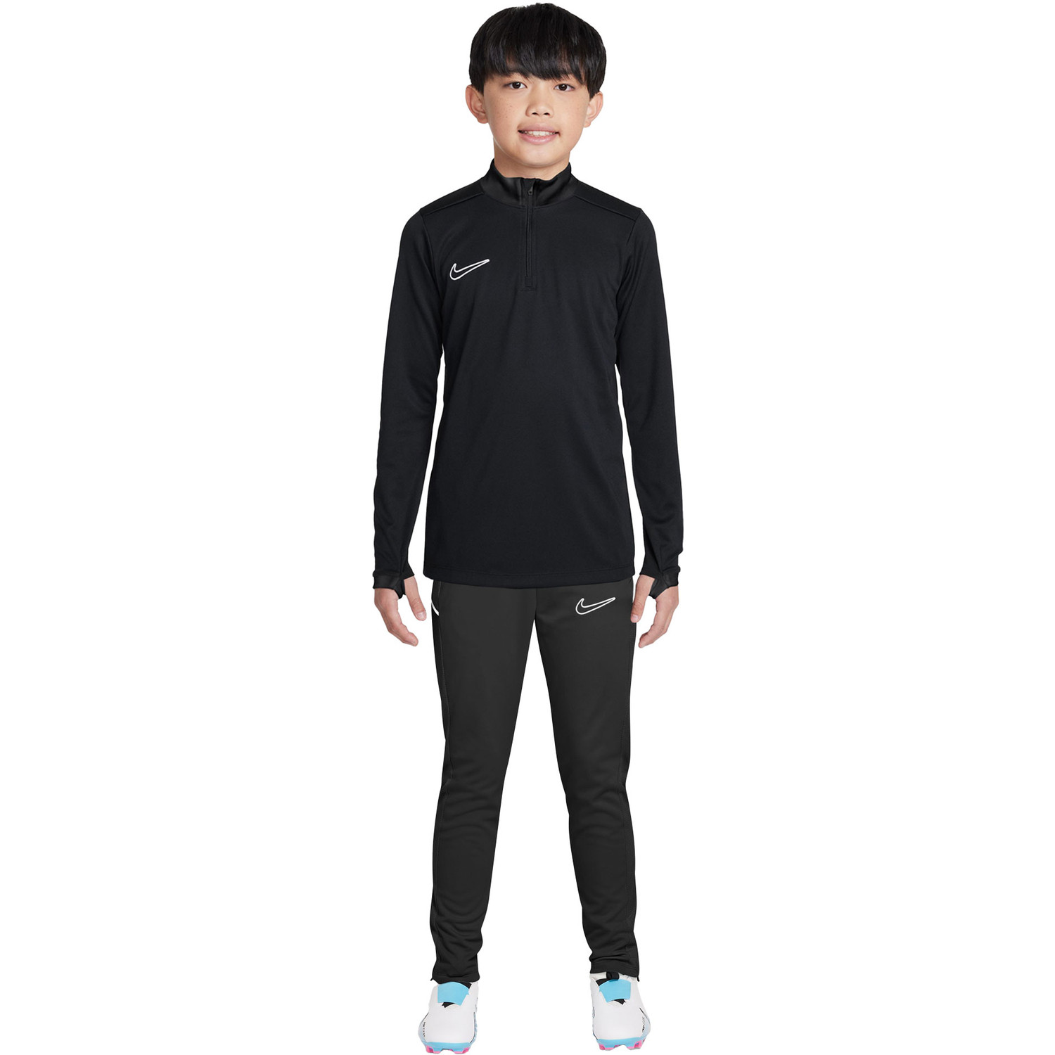 nike academy tracksuit triple black