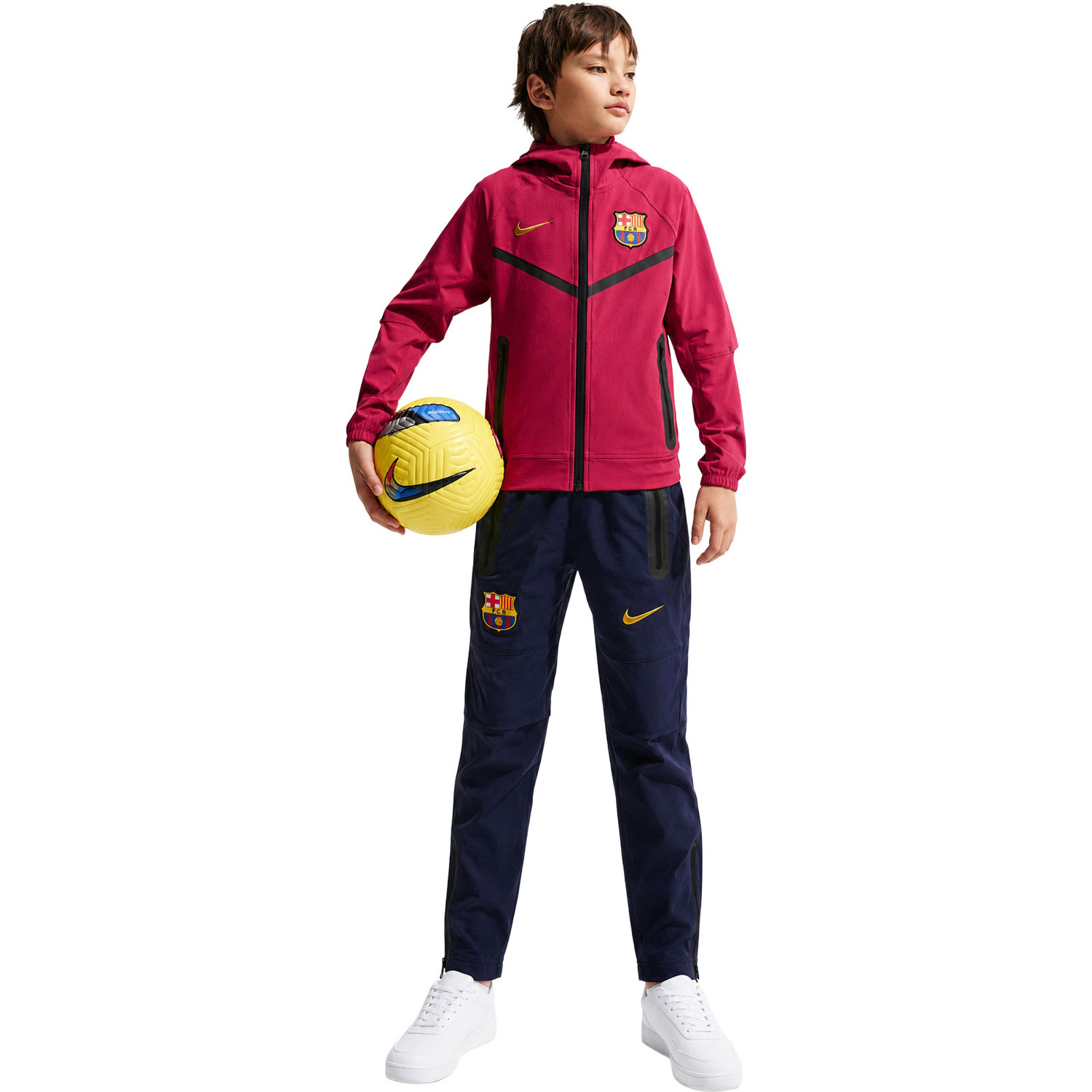 FC Barcelona Nike トレーニングジャージ Mサイズ-選手仕様 Nike FC Barcelona Tech Woven Trainingspak Kids 2026/2027
