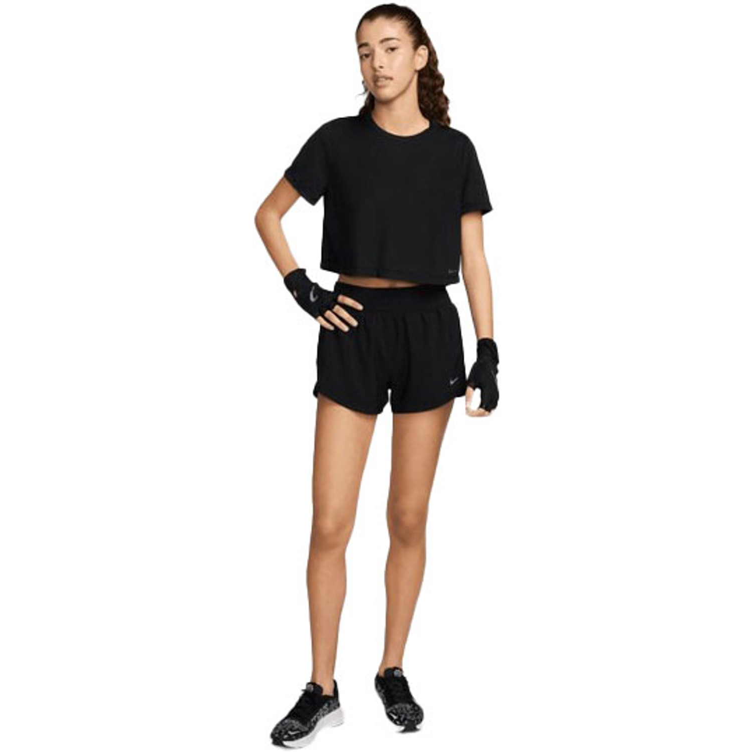 Nike One Crop Tee Set Dames TennisDirect