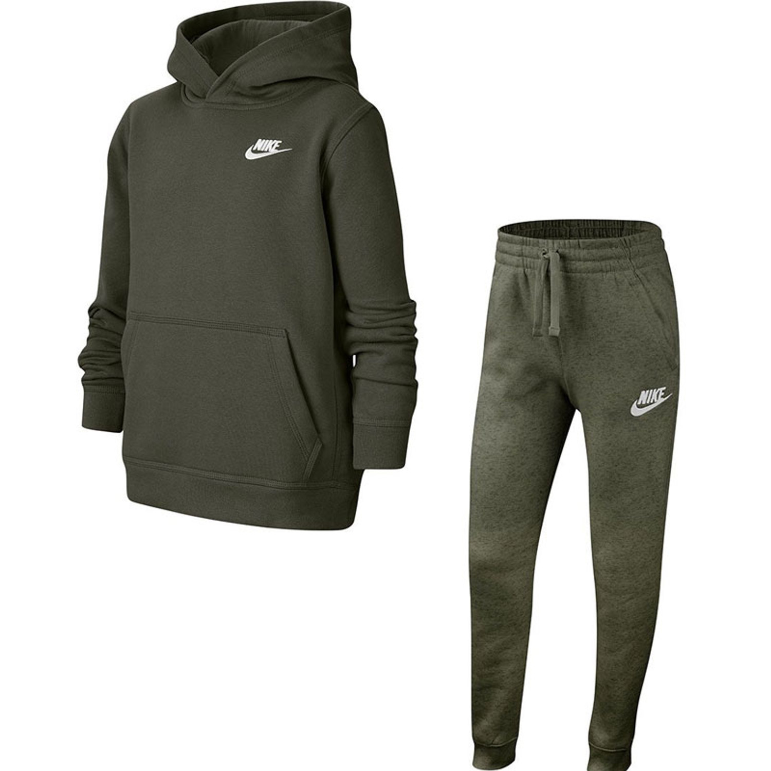 Nike Sportswear Club Fleece Hoodie Trainingspak Kids Bij VoetbalDirect.be