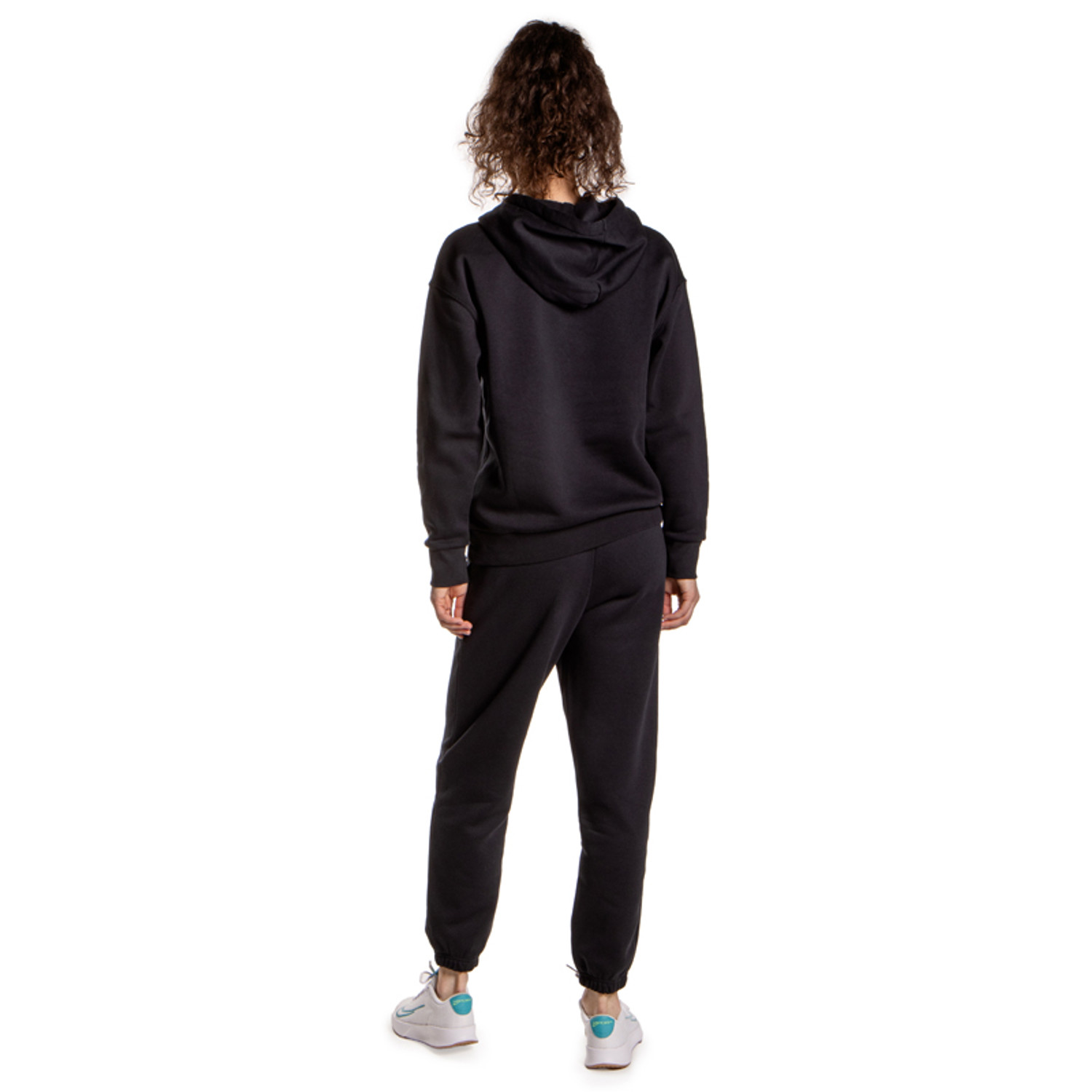 AruMinna Trainingspak voor dames, pullover sweatshirt en joggingbroek, warm joggingpak, Zwart-3, S