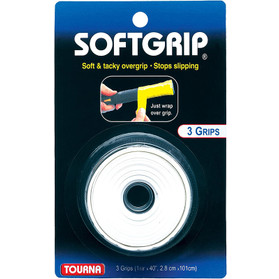Tourna Softgrip Overgrip 3 Pcs. White
