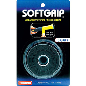 Tourna Softgrip Overgrip 3 Pcs. Black