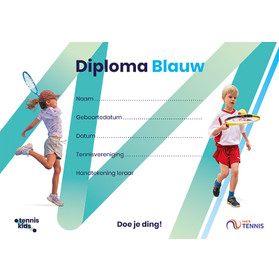 KNLTB Tenniskids Blauw 10 stuks
