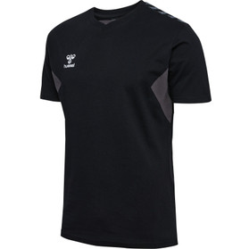 Hummel HB Short Sleeve Practice Shirt, (90) Black, Small